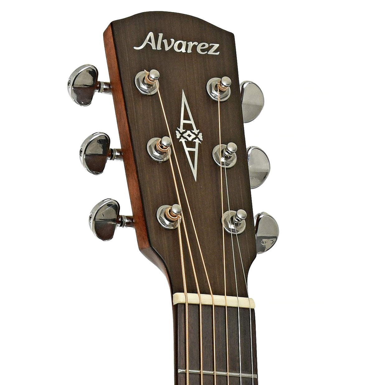 Headstock of Alvarez AGE910CE Artist Elite Acoustic-Electric Guitar