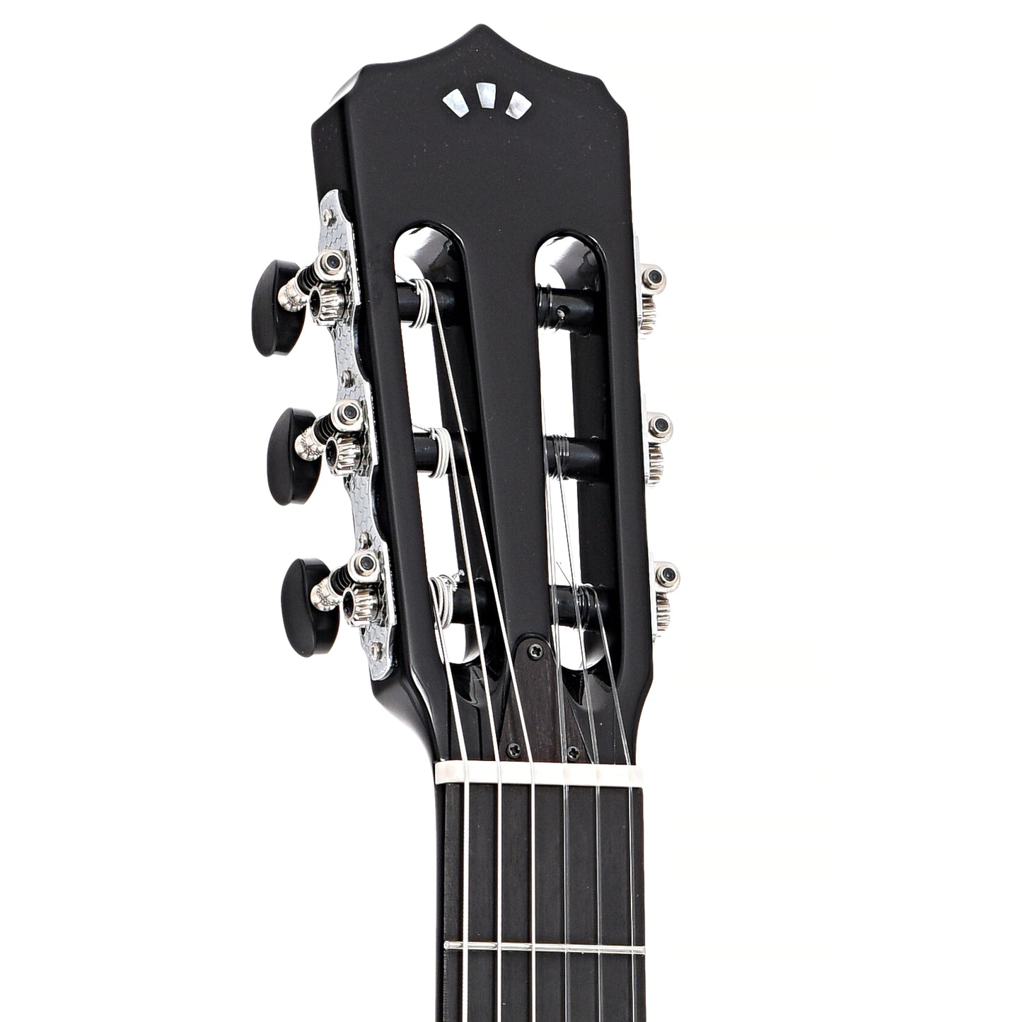 front headstock of Cordoba Stage Black Burst Guitar