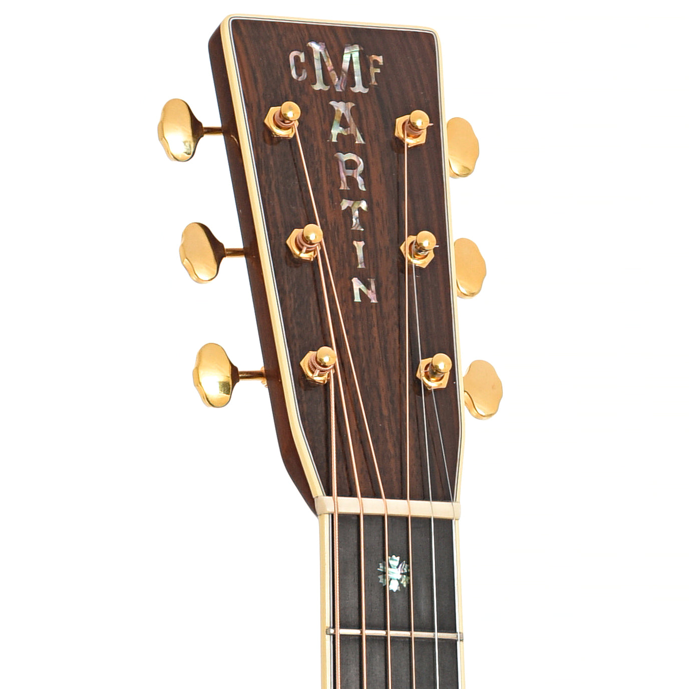 Front headstock of Martin D-42 Acoustic Guitar (2022)