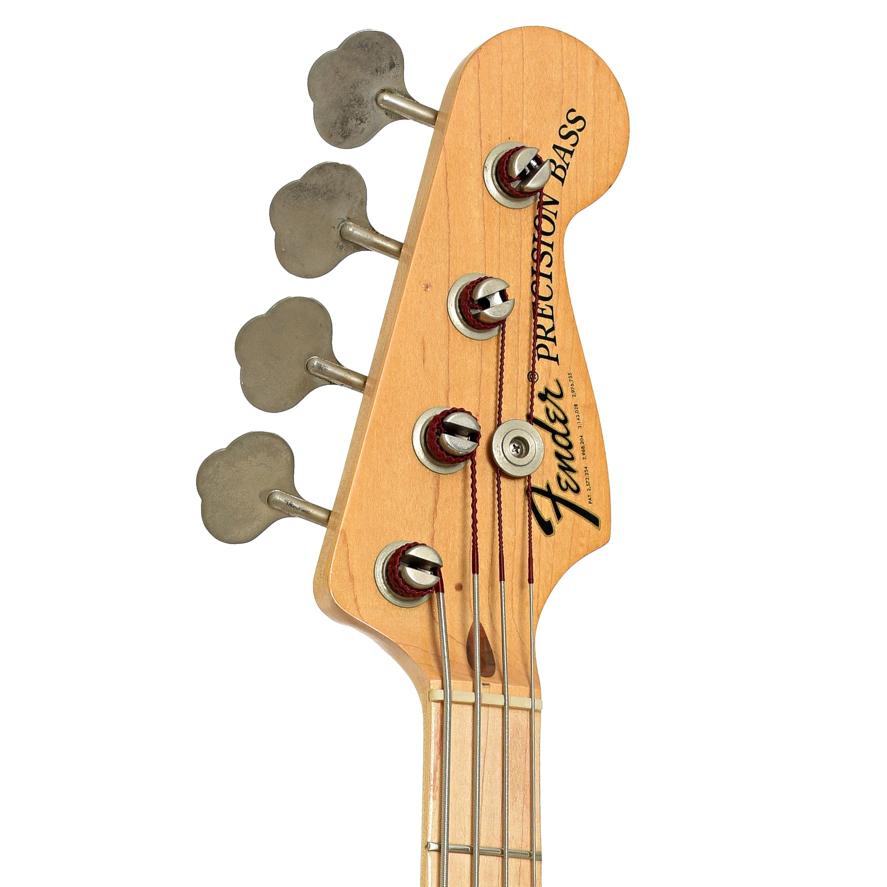 Headstock of Fender Precision Electric Bass