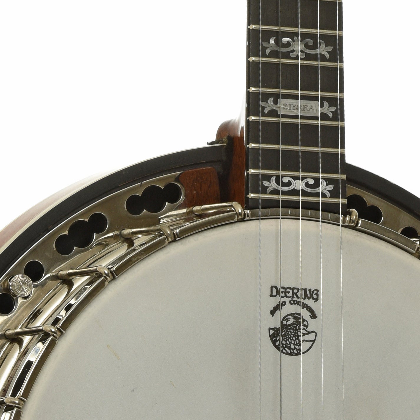 Neck joint of Deering Sierra Resonator Banjo 