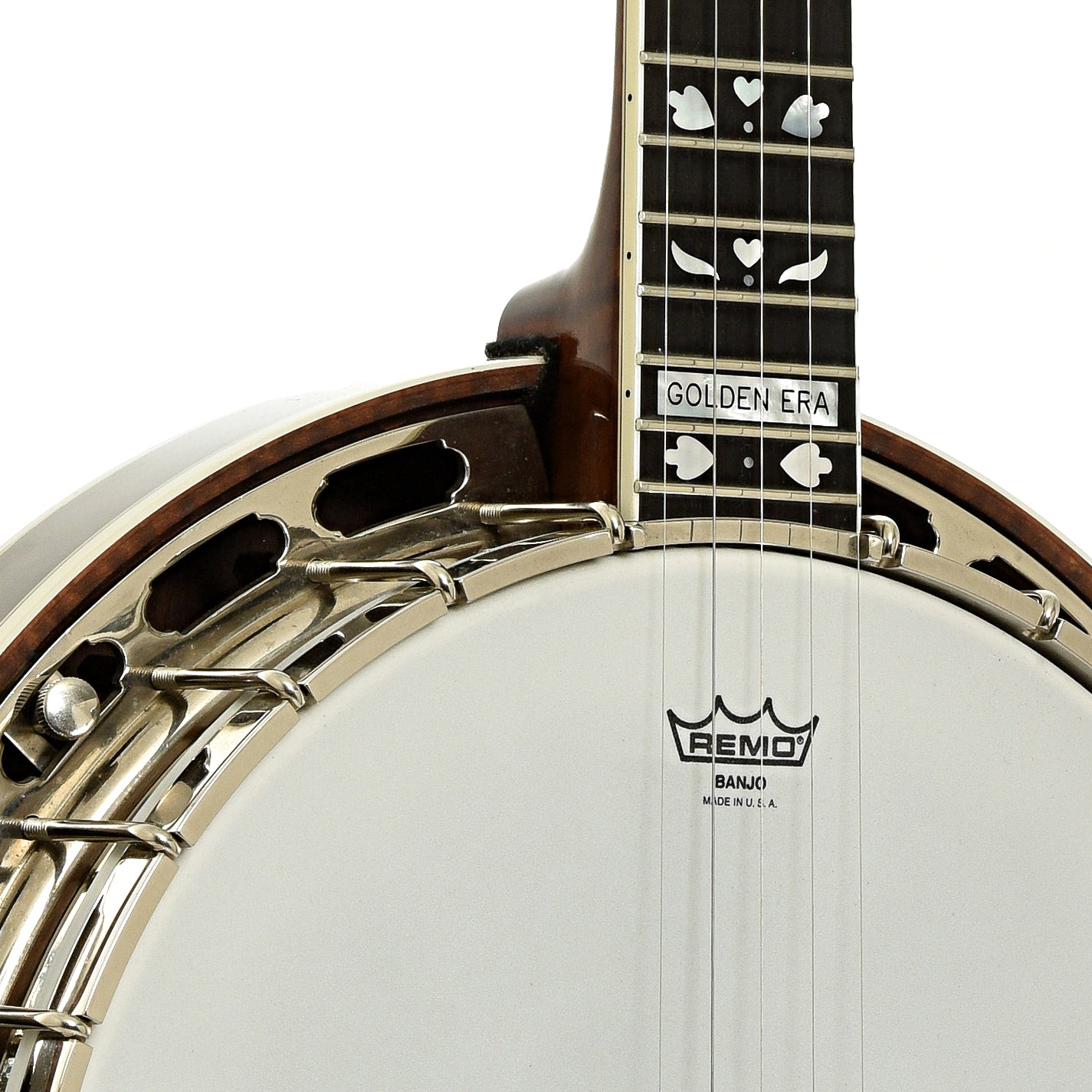 Front neck joint of Deering Golden Era Resonator Banjo