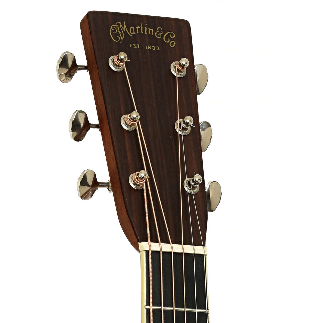 Headstock of Martin HD-28LSV Acoustic Guitar
