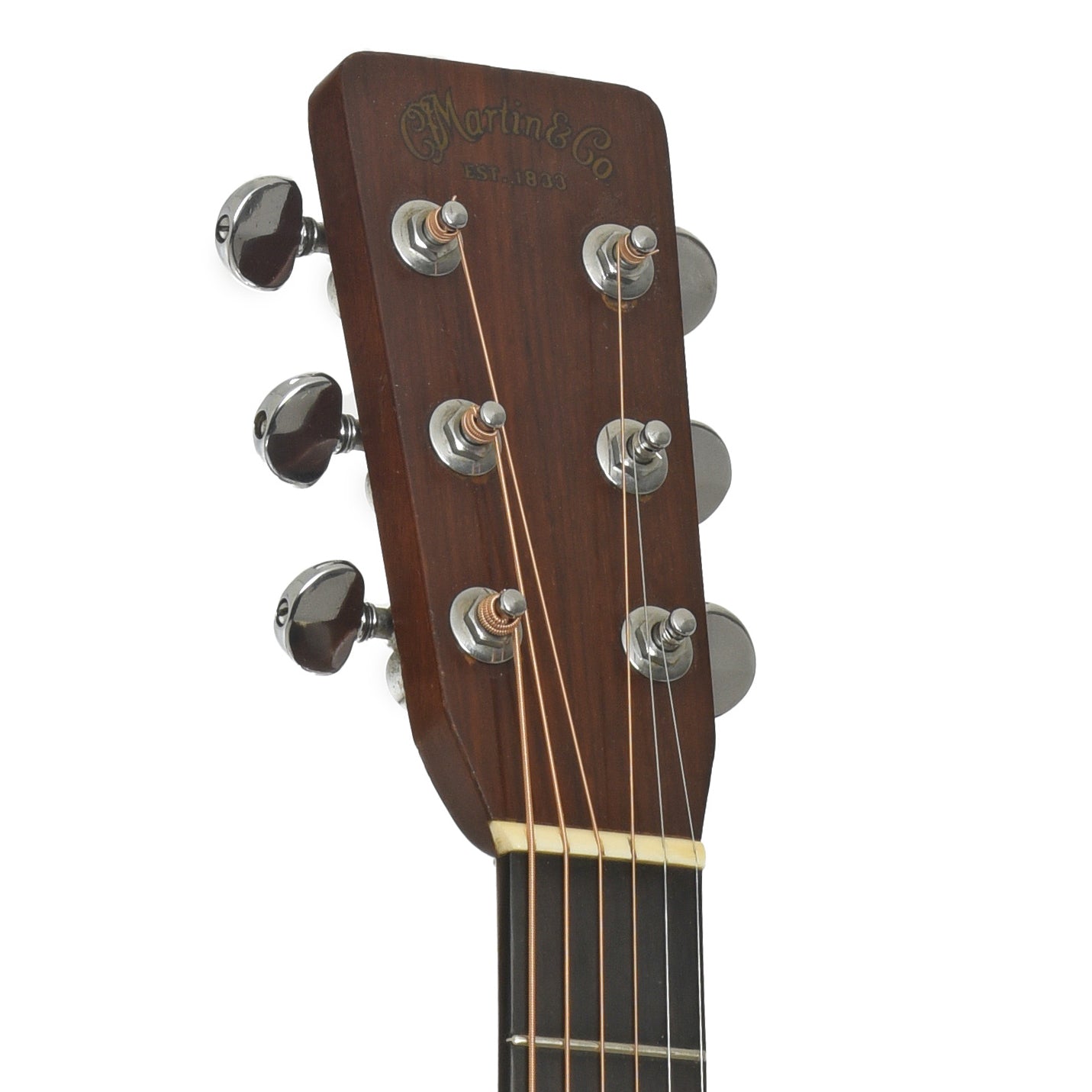 Headstock of Martin D-28 Acoustic Guitar 