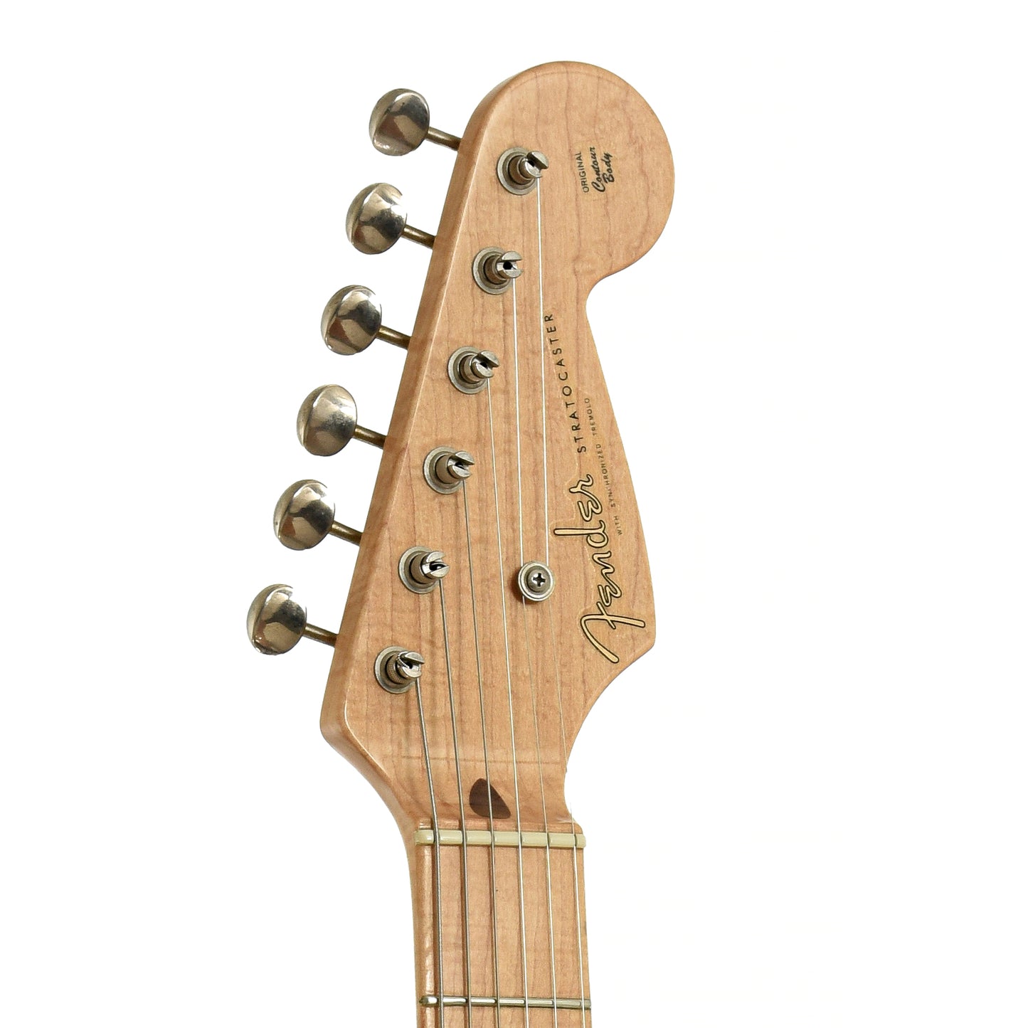 Headstock of Fender Custom Shop '54 Reissue Stratocaster Electric Guitar 