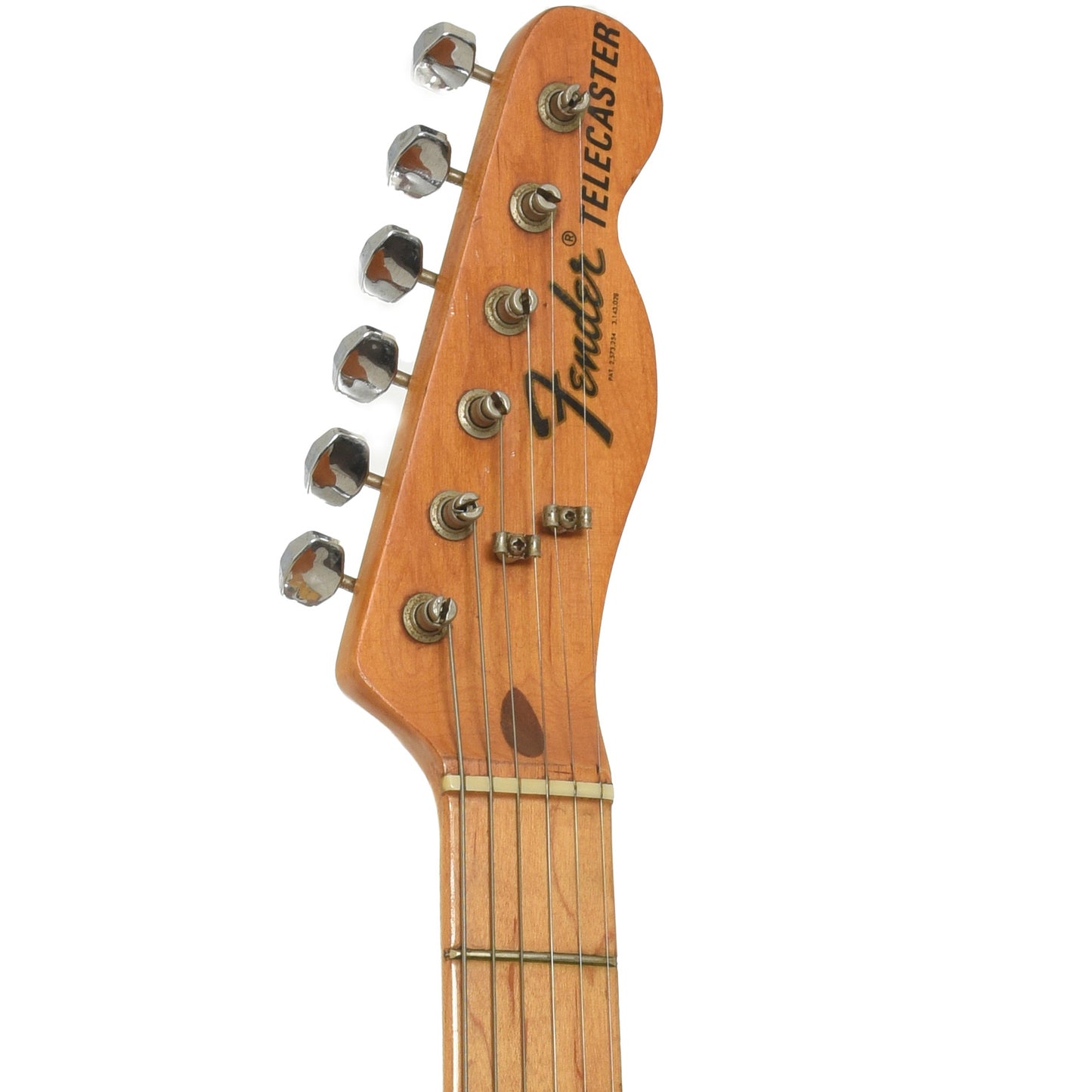 Headstock of Fender Telecaster Electric Guitar 