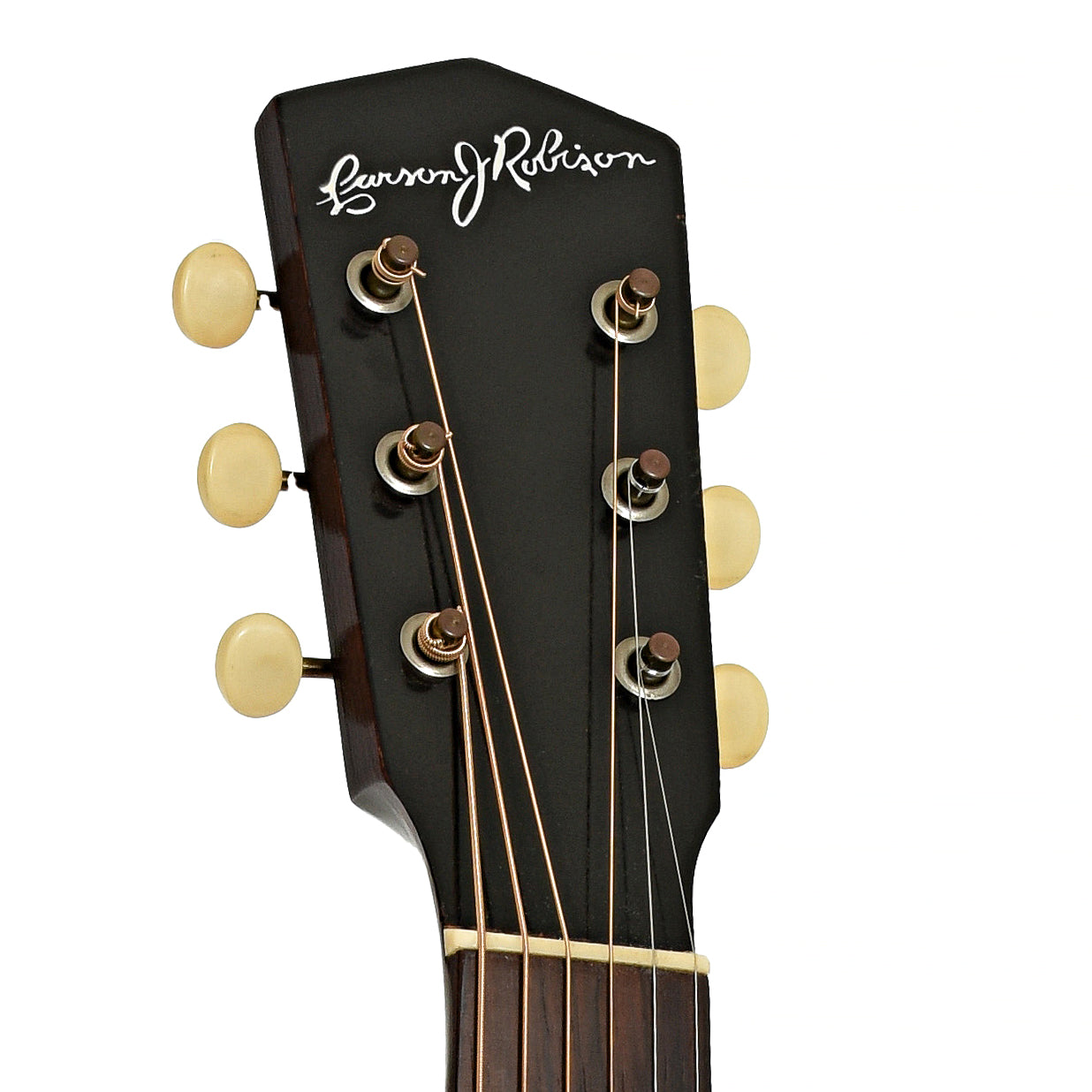 Headstock of Carson J. Robinson Model 1281 Acoustic Guitar 