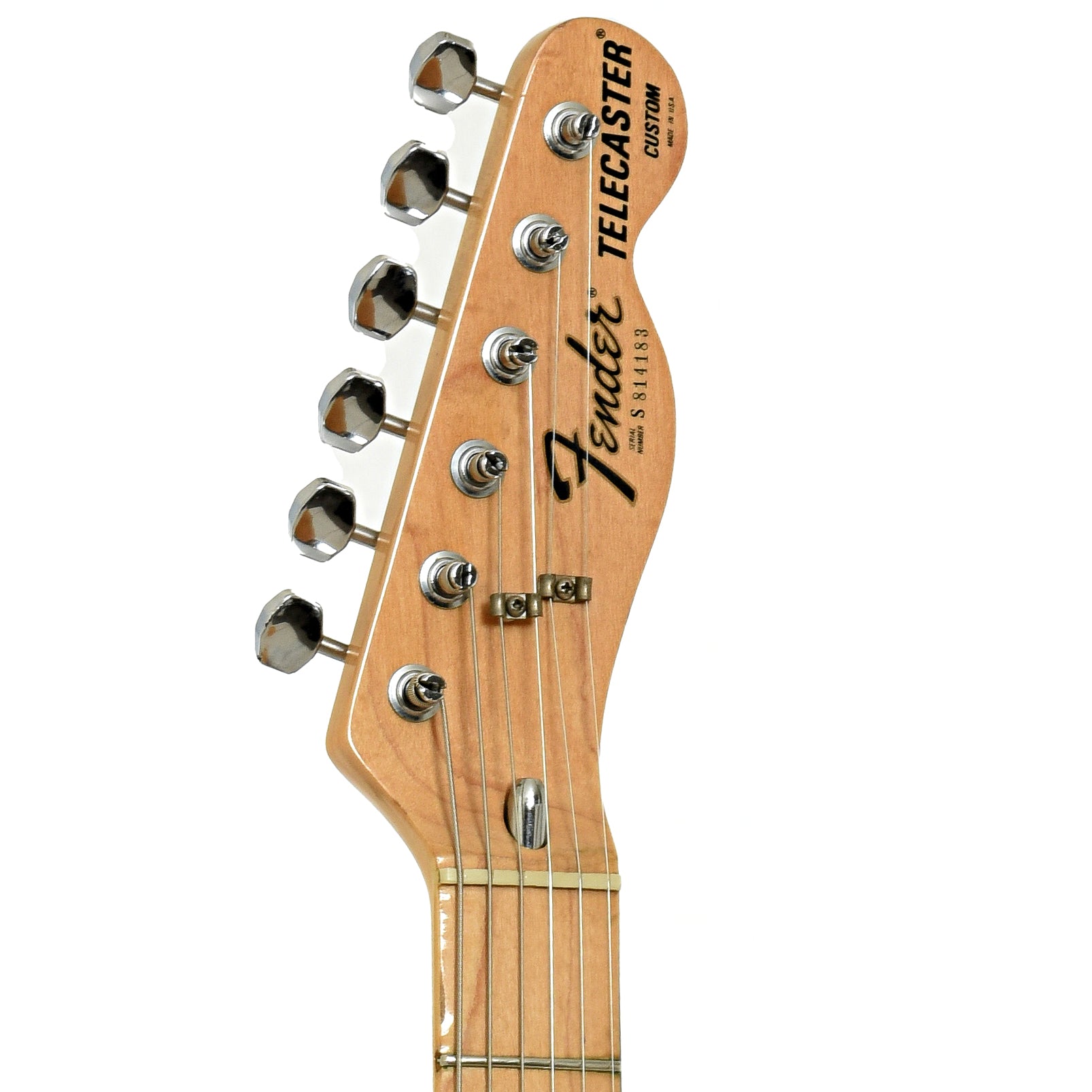 Headstock of Fender Telecaster Custom Electric Guitar
