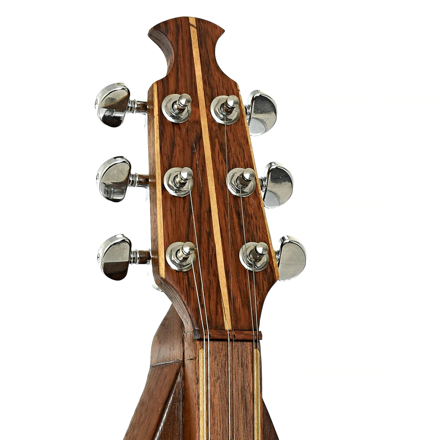 Headstock of Daniel Doty 6-String Mountain Dulcimer 