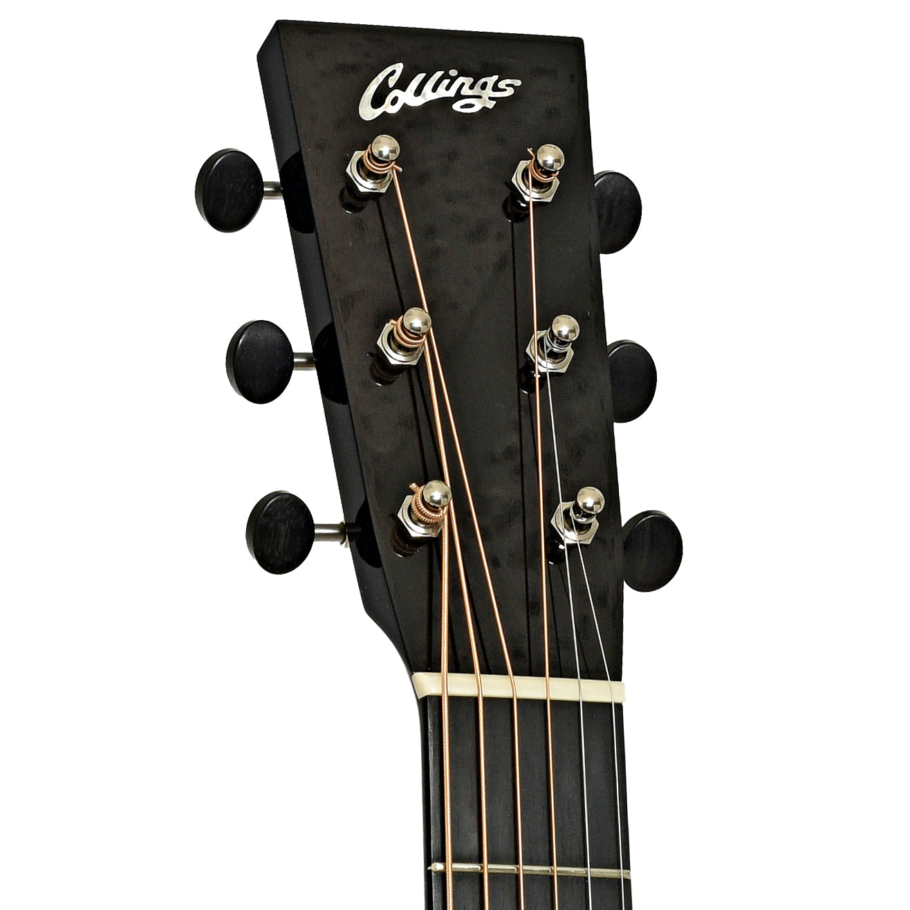 Headstock of Collings OM1H Custom Acoustic Guitar 