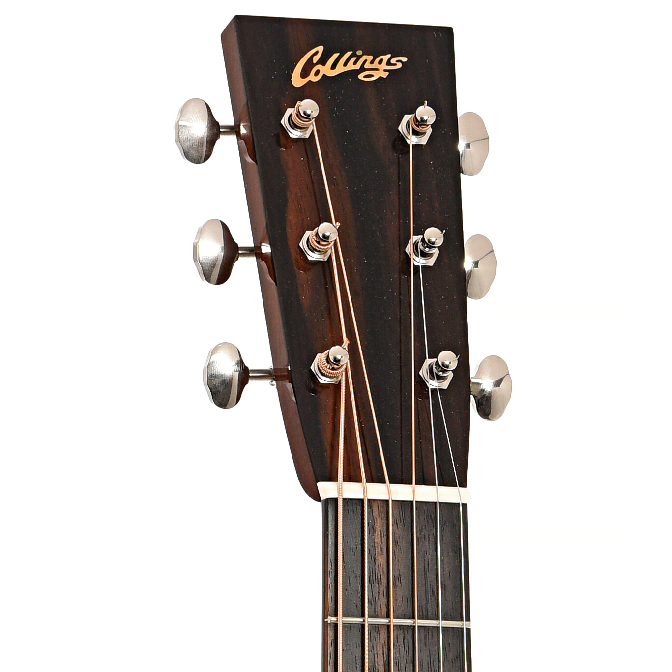 Front headstock of Collings D2HT Traditional Series, Indian Rosewood with Sitka Top