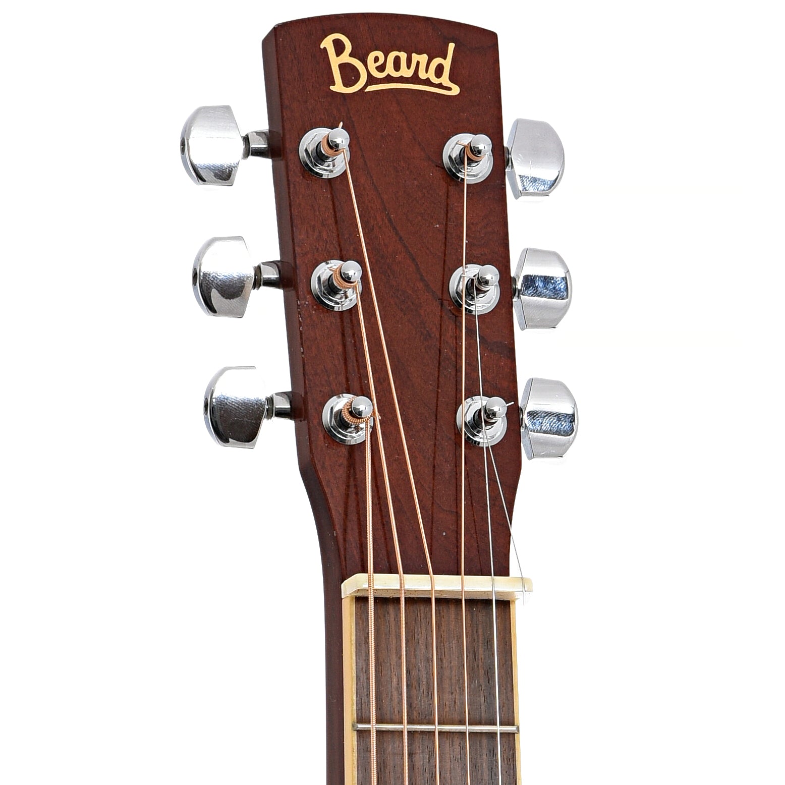 Front headstock of Beard Vintage R Squareneck Resonator Guitar
