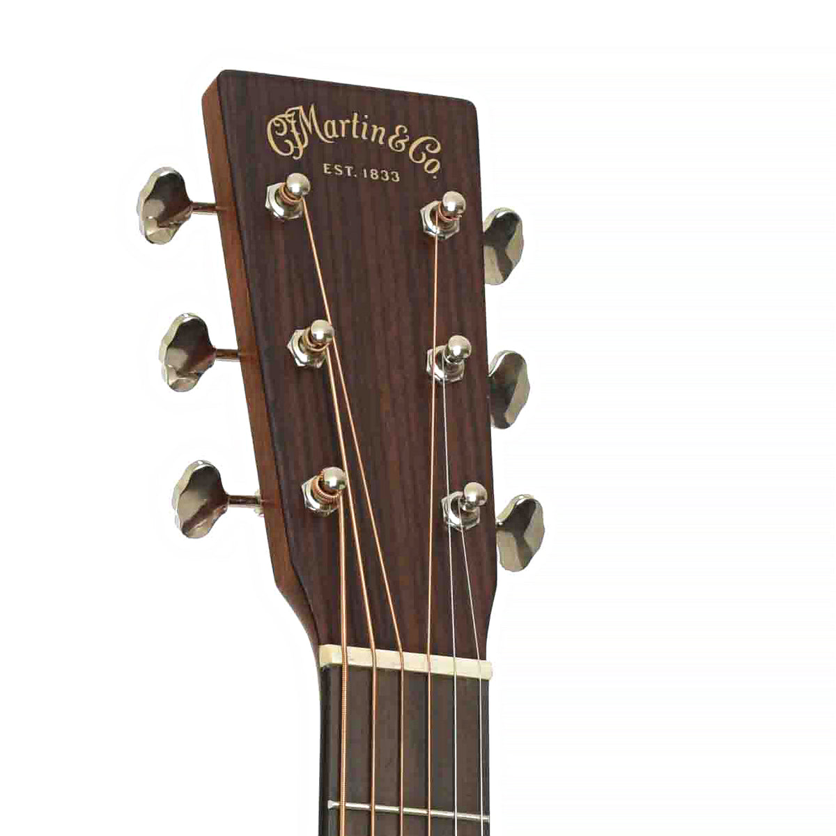 Headstock of Martin 00L-16E Acoustic Guitar, Black Smoke
