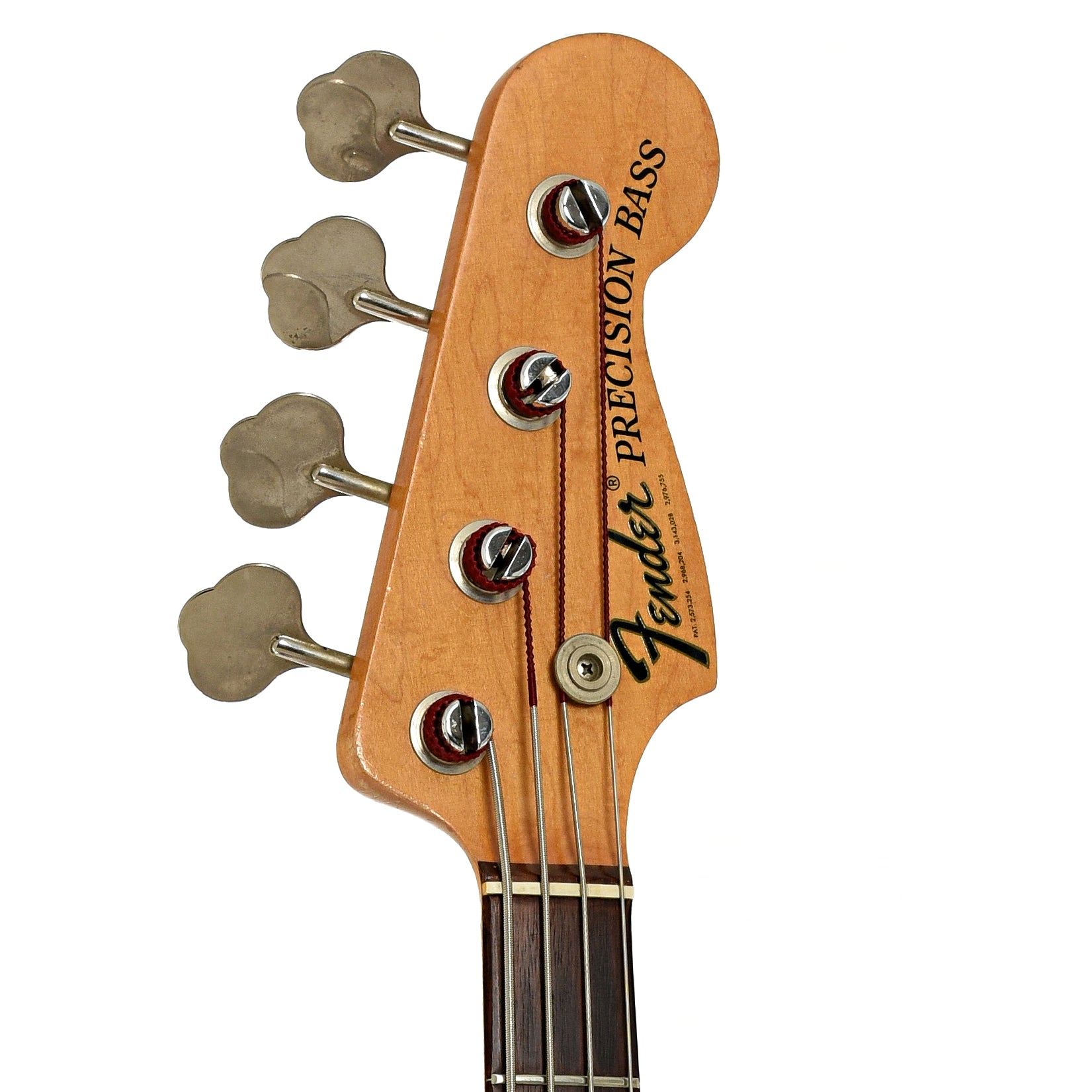 Headstock of Fender Precision Electric Bass 