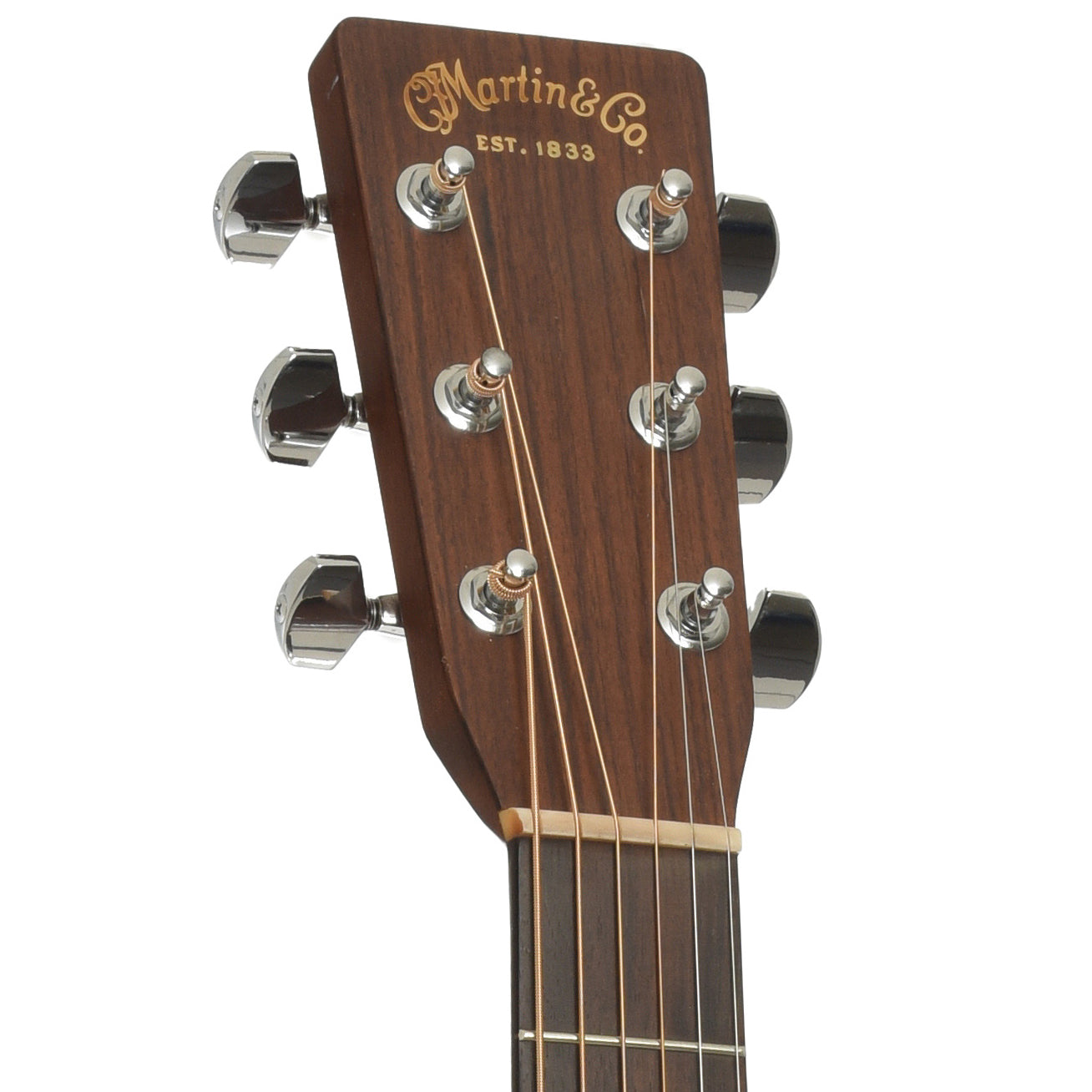 Headstock of Martin D-28 Acoustic Guitar