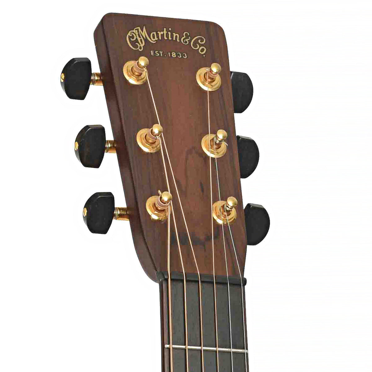 Front Headstock of Martin Custom Brazilian Jumbo Acoustic Guitar