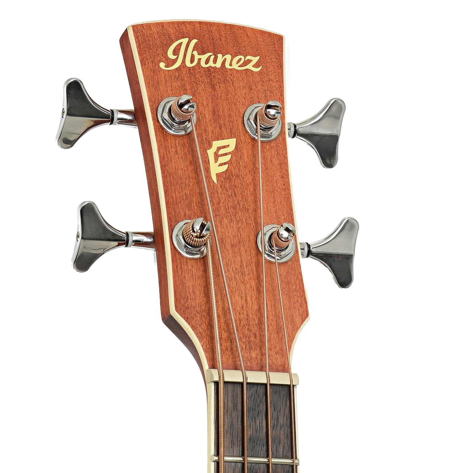 Headstock of Ibanez PNB14E-OPN Acoustic-Electric Bass