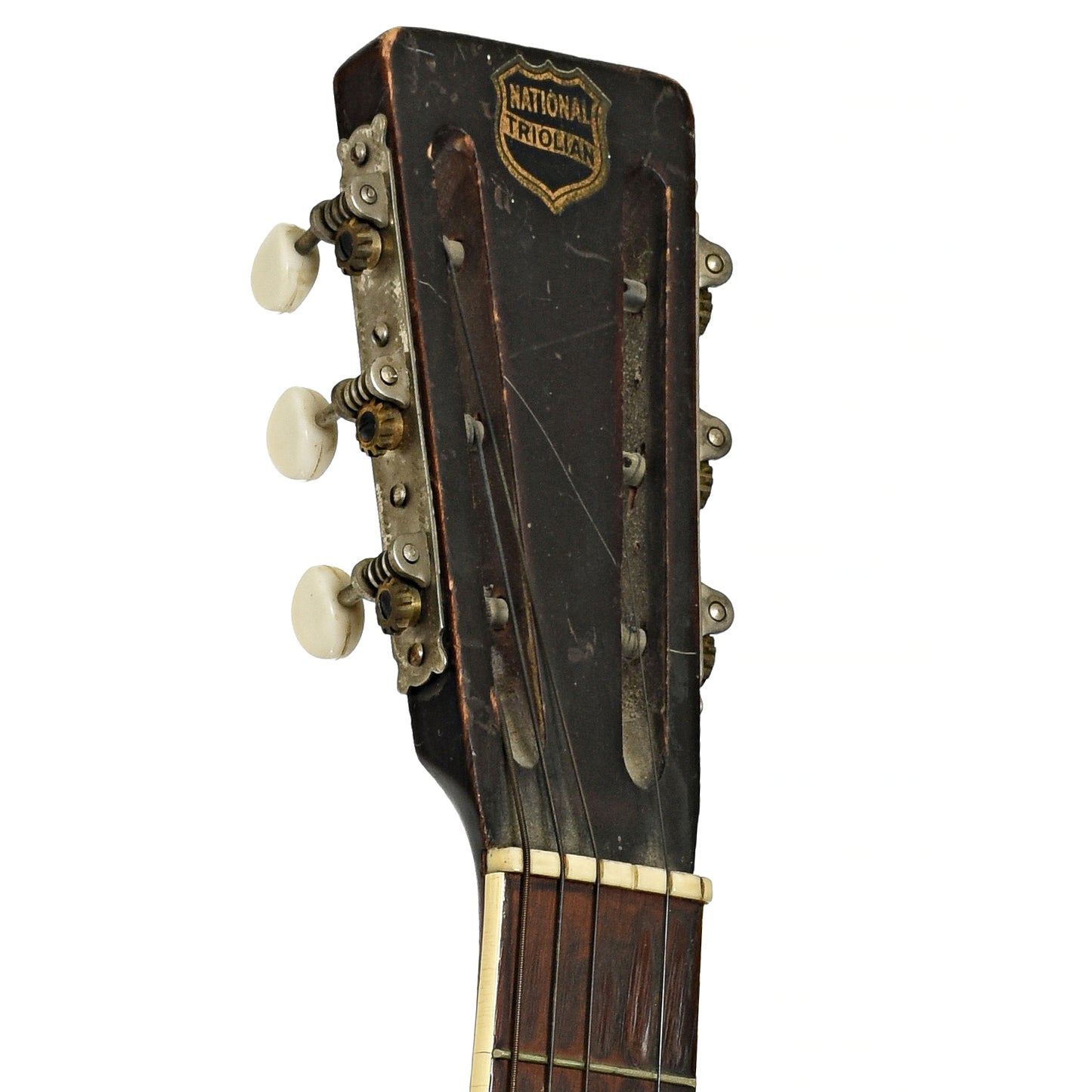 Headstock of National Triolian Resophonic Guitar