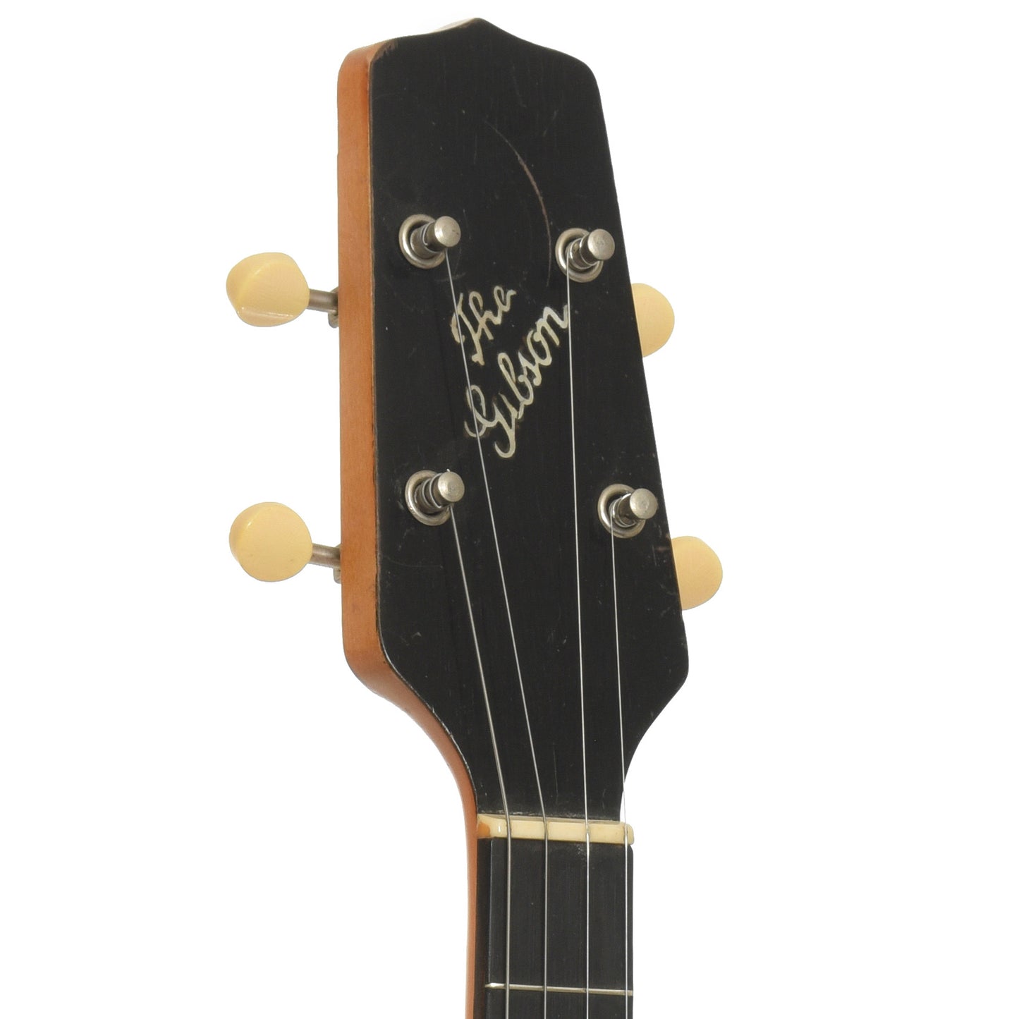 Headstock of Gibson TB-1 Trapdoor Tenor Banjo 