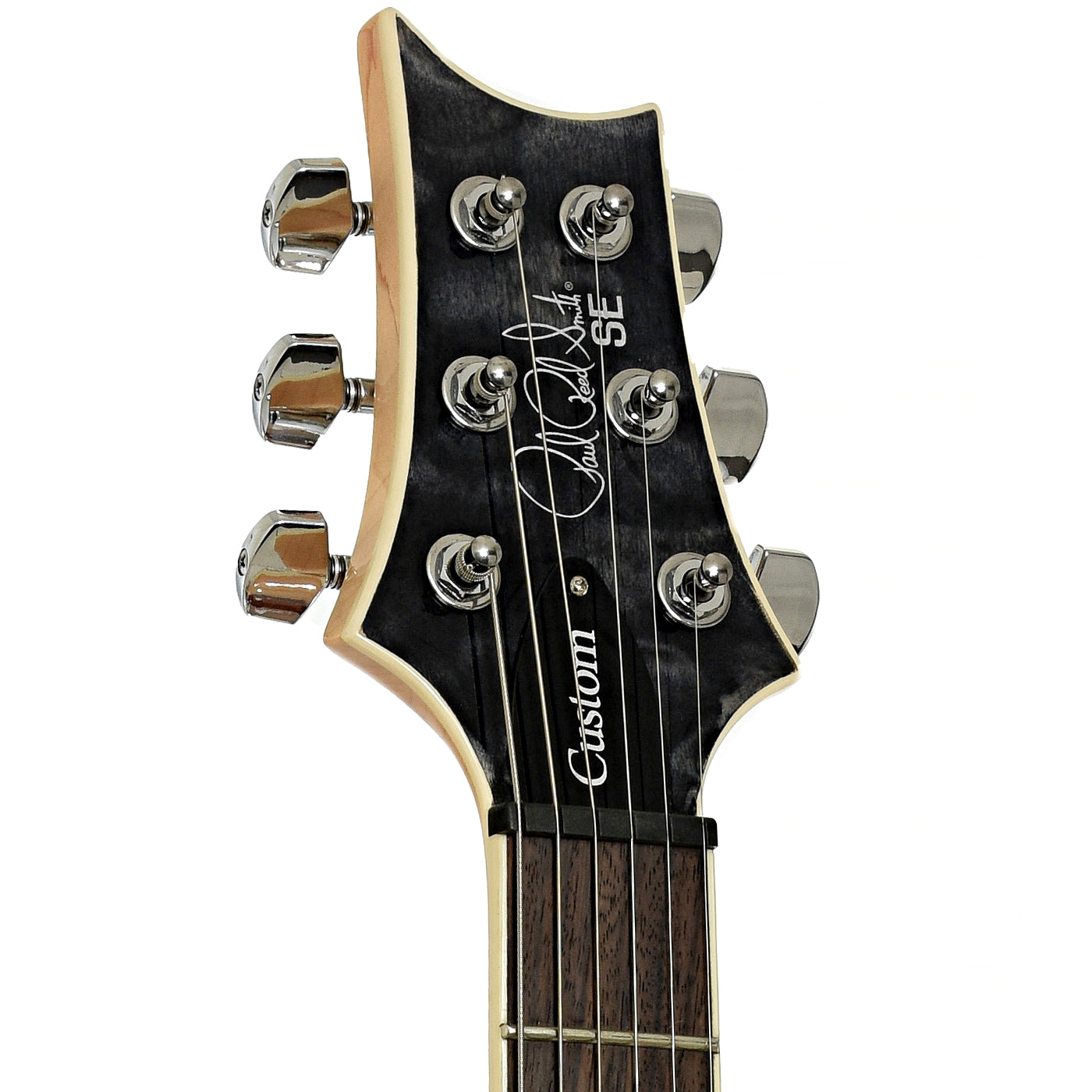 Headstock of PRS SE Custom 24 LE Electric Guitar 