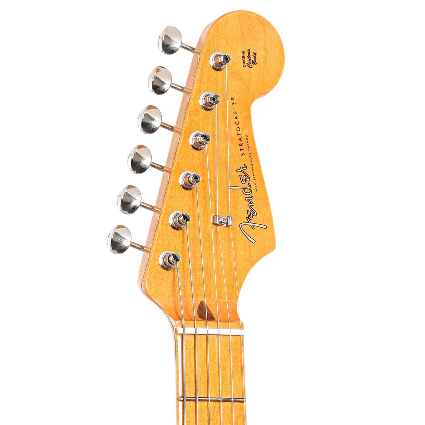 front headstock of Fender American Vintage II 1957 Stratocaster, 2-Color Sunburst