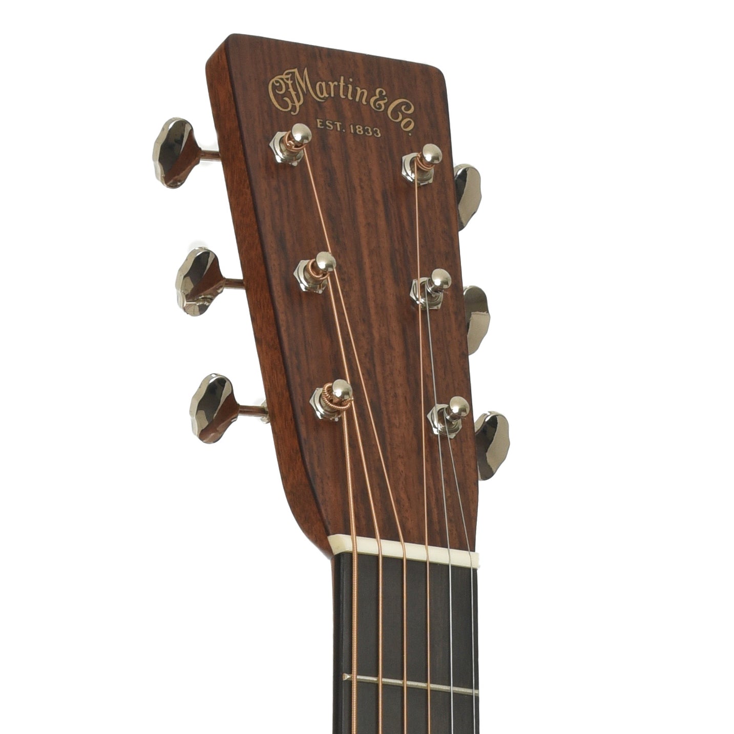 Headstock of Martin HD-28 Ambertone Guitar