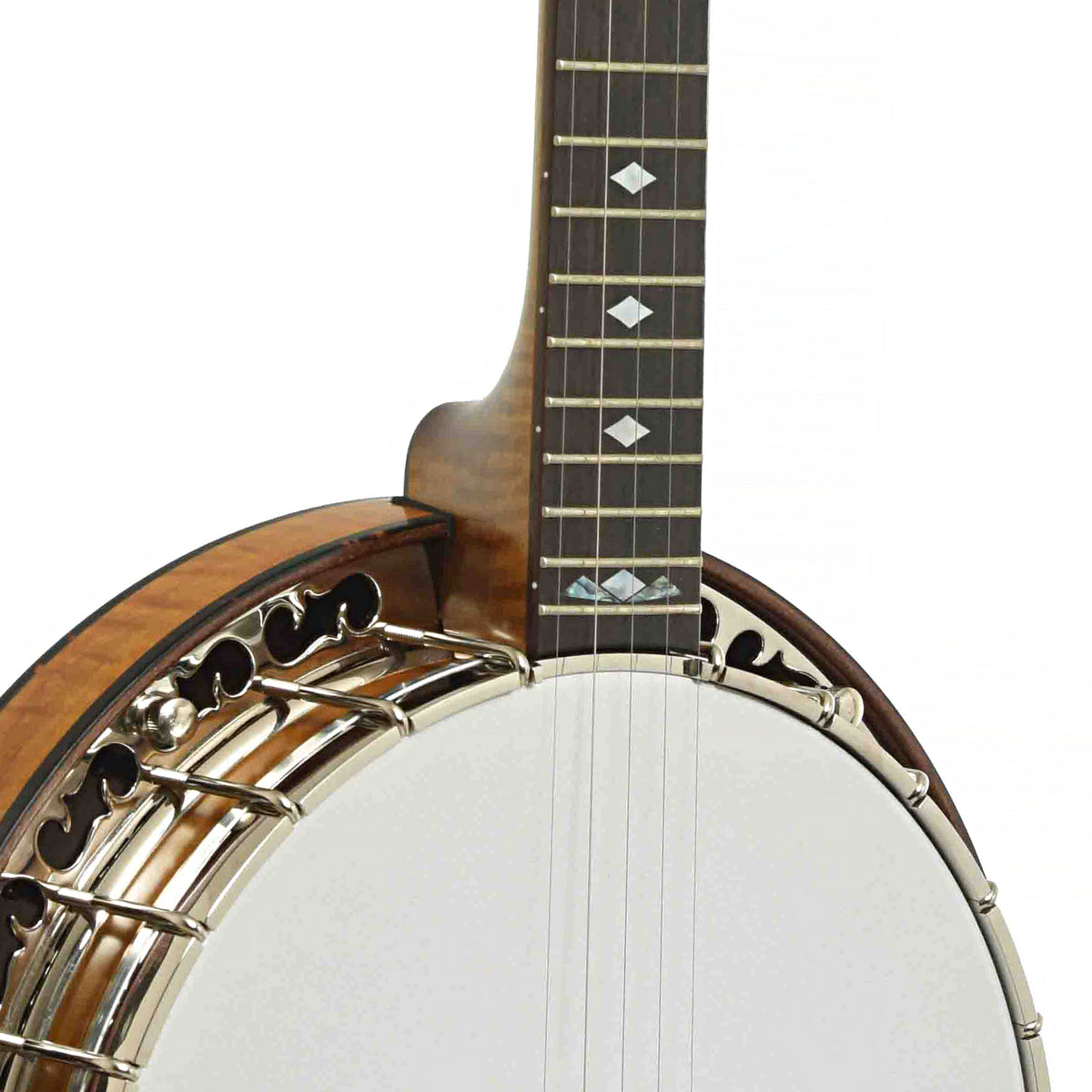 Front Neck Joint of Ome Vintage Ikon Resonator Banjo & Case