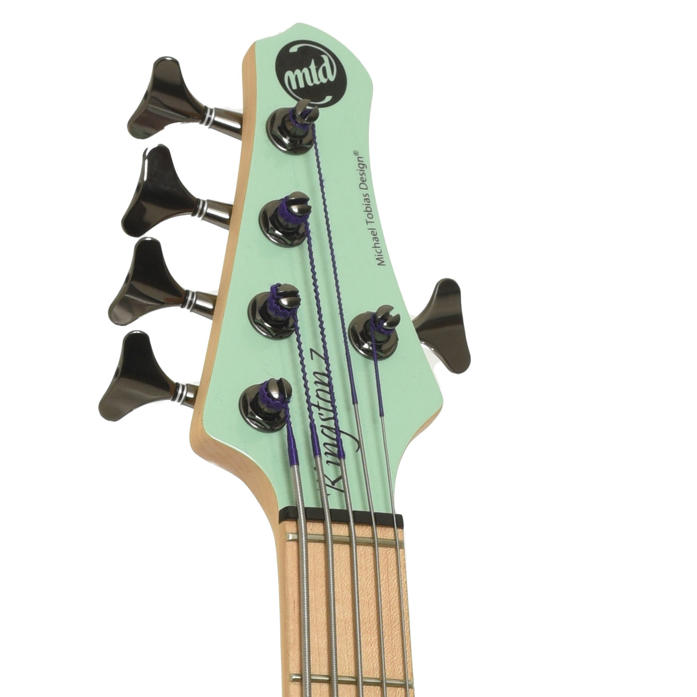 Headstock of MTD Kingston Z5 5-String Electric Bass