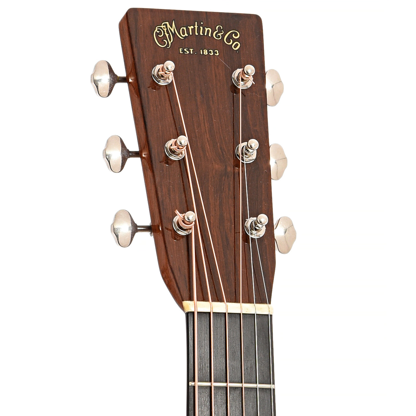Front headstock of Martin OMC-18 Laurence Juber Acoustic Guitar (2007)