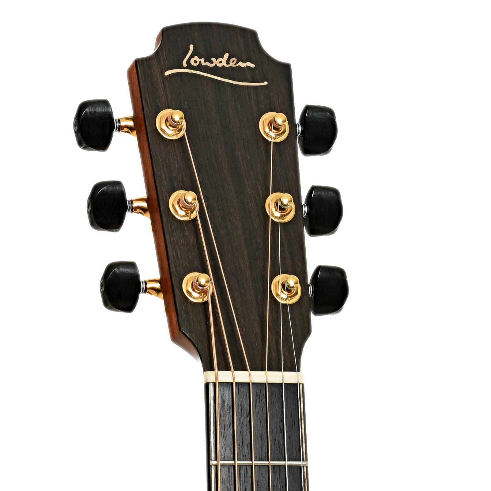 Headstock of Lowden S35 12-Fret Acoustic Guitar
