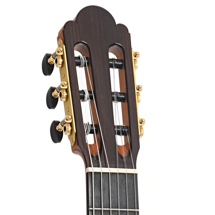 Headstock of Cordoba "Torres" Classical Guitar with Spruce Top and Case