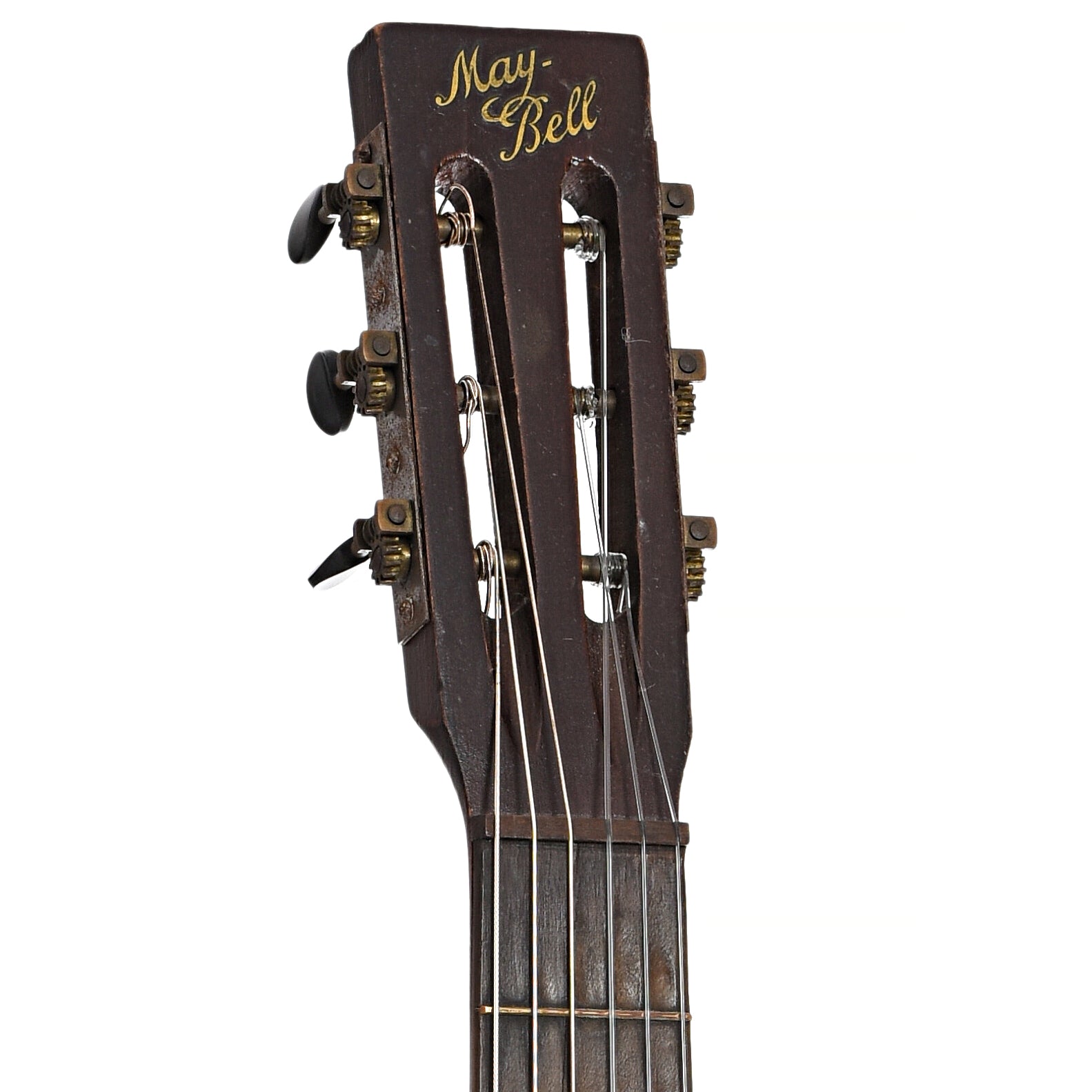 Front headstock of Slingerland May-Bell Style No.5 Parlor Guitar (1930s)
