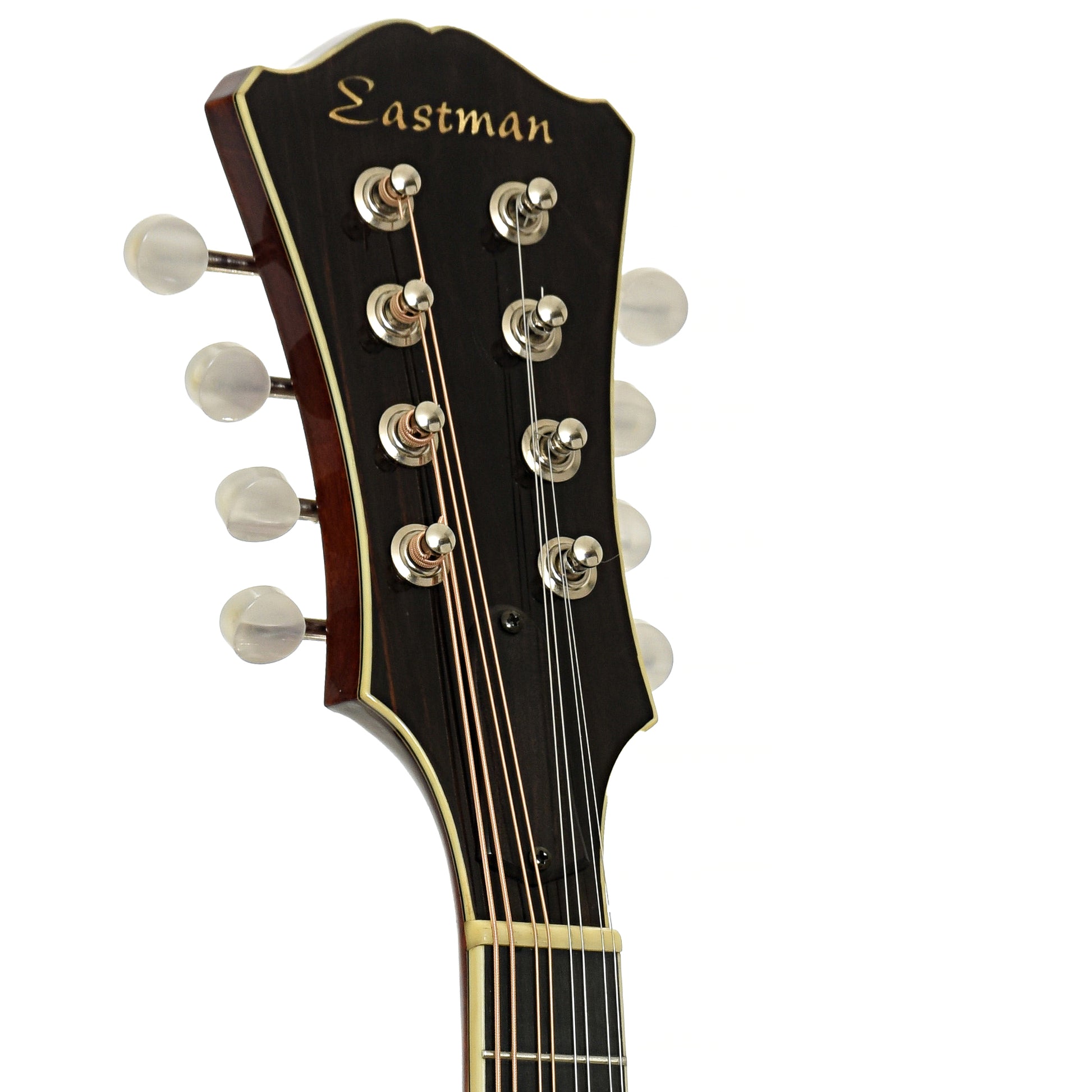 Headstock of Eastman MD605 A-style Mandolin