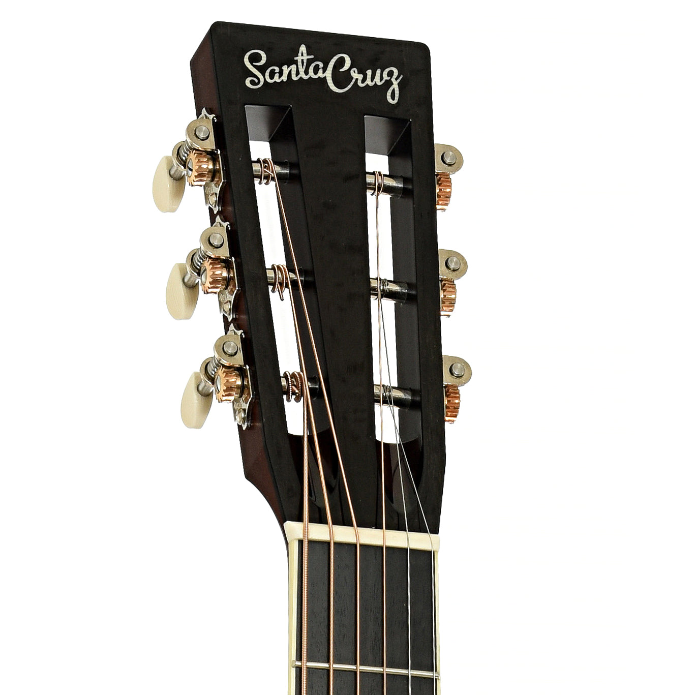 Headstock of Santa Cruz Custom H13 Acoustic Guitar