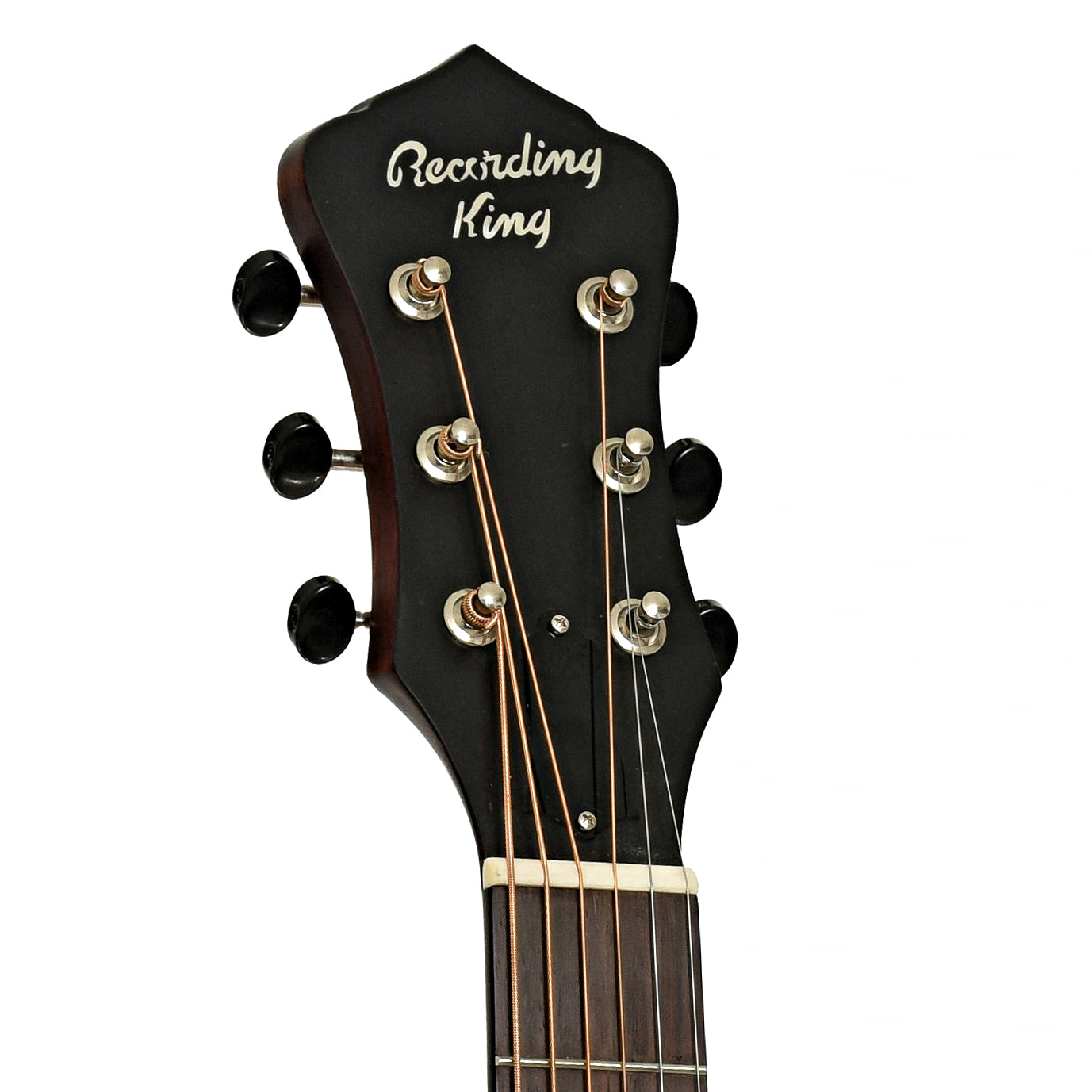 Headstock of Recording King RM-997-H Resonator Guitar