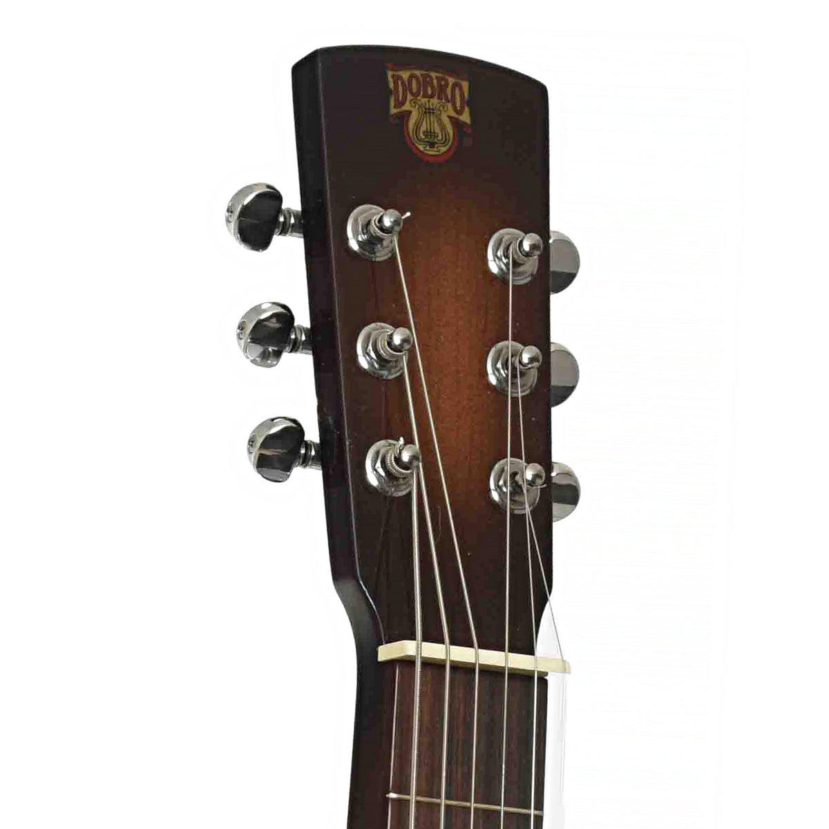 Front headstock of Dobro 60DS Squareneck Resonator