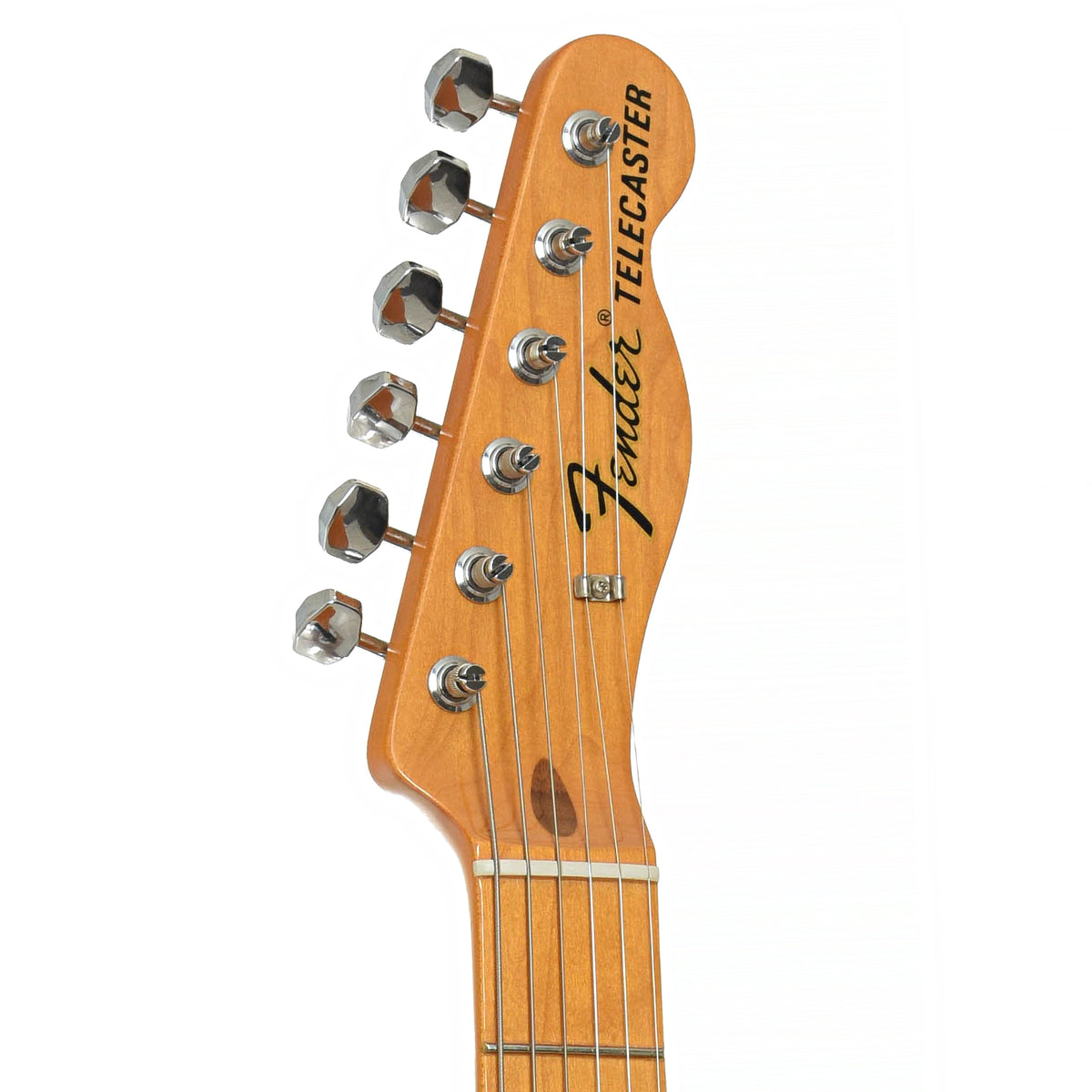 Headstock of Fender American Vintage '69 Telecaster Thinline Reissue Electric Guitar (2011)