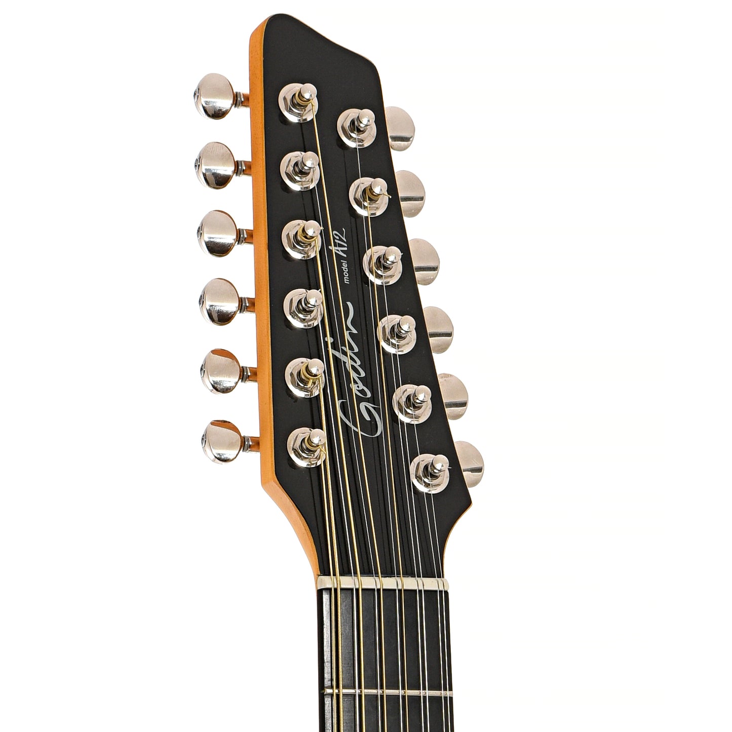 headstock of Godin A12 12-String Acoustic-Electric 