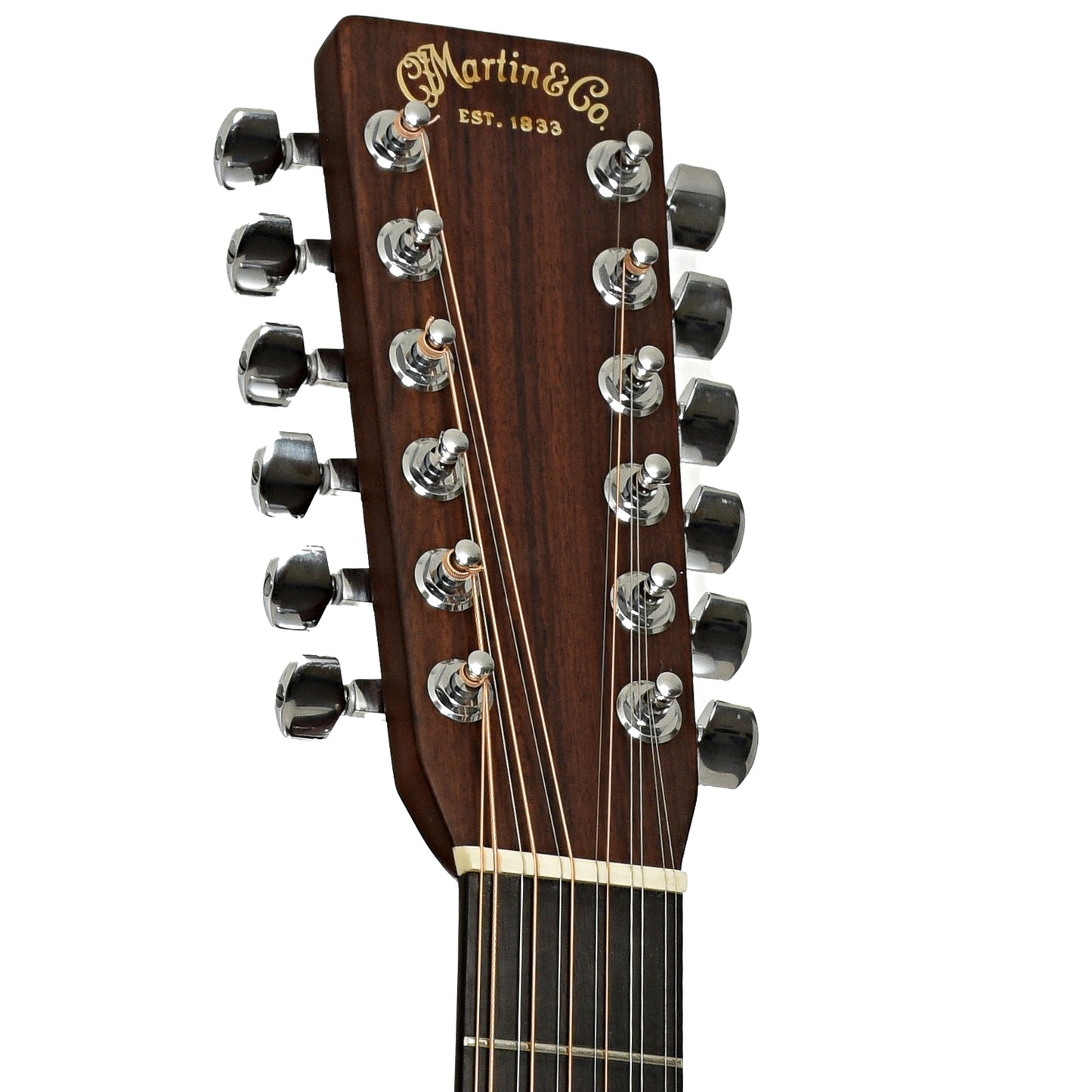 Headstock of Martin D12-28 12-String Acoustic Guitar