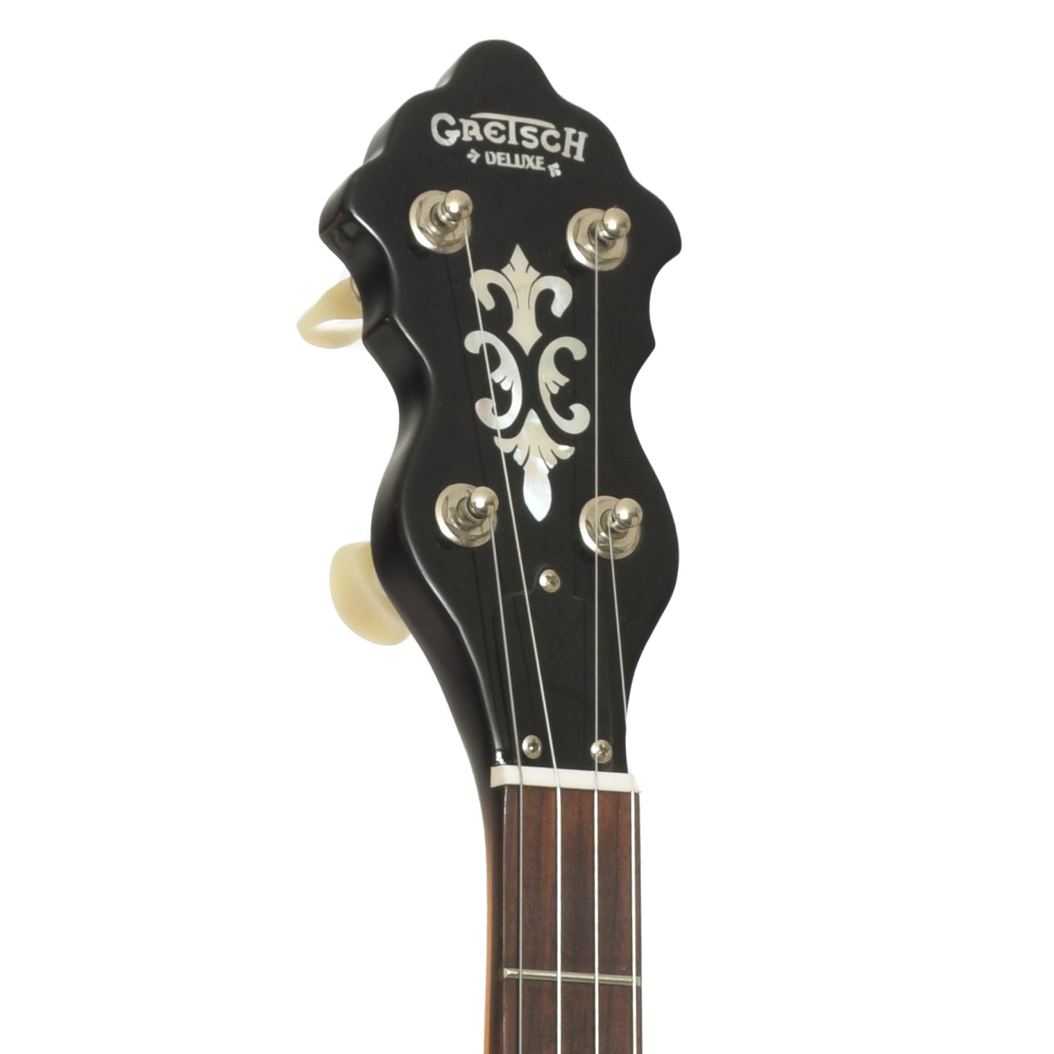 Headstock of Gretsch G9451 Dixie Deluxe Openback Banjo