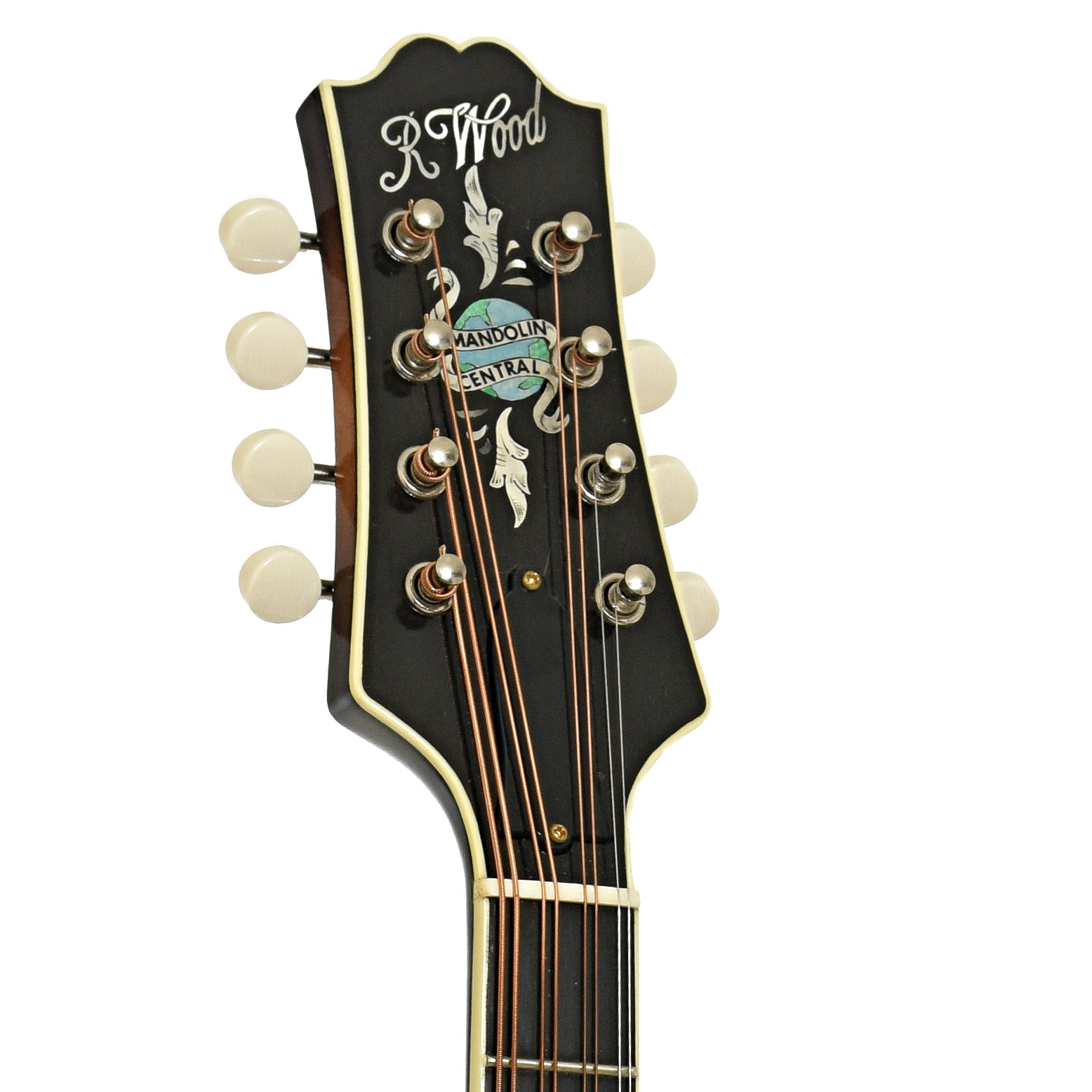 Headstock of Randy Wood Octave Mandolin 