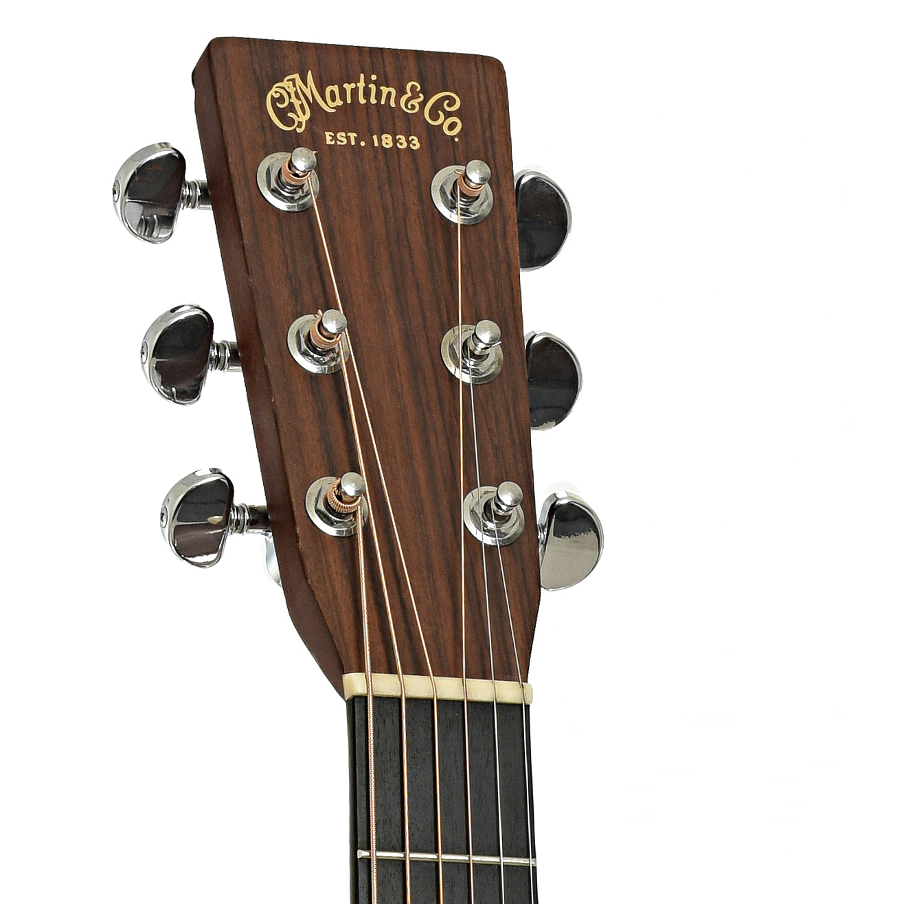 Headstock of Martin HD-28 Acoustic Guitar