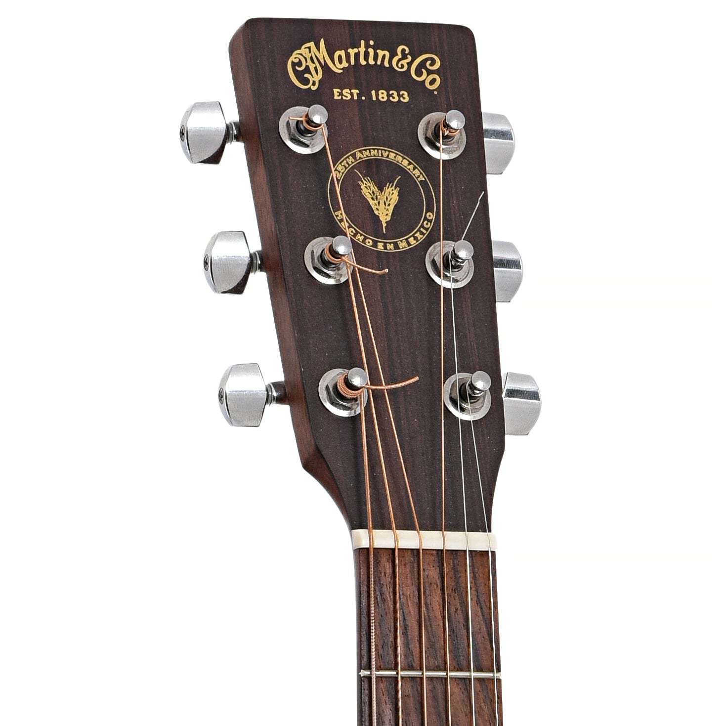 Front headstock of Martin 000RS25 Navajo 25th Anniversary Acoustic Guitar (2014)