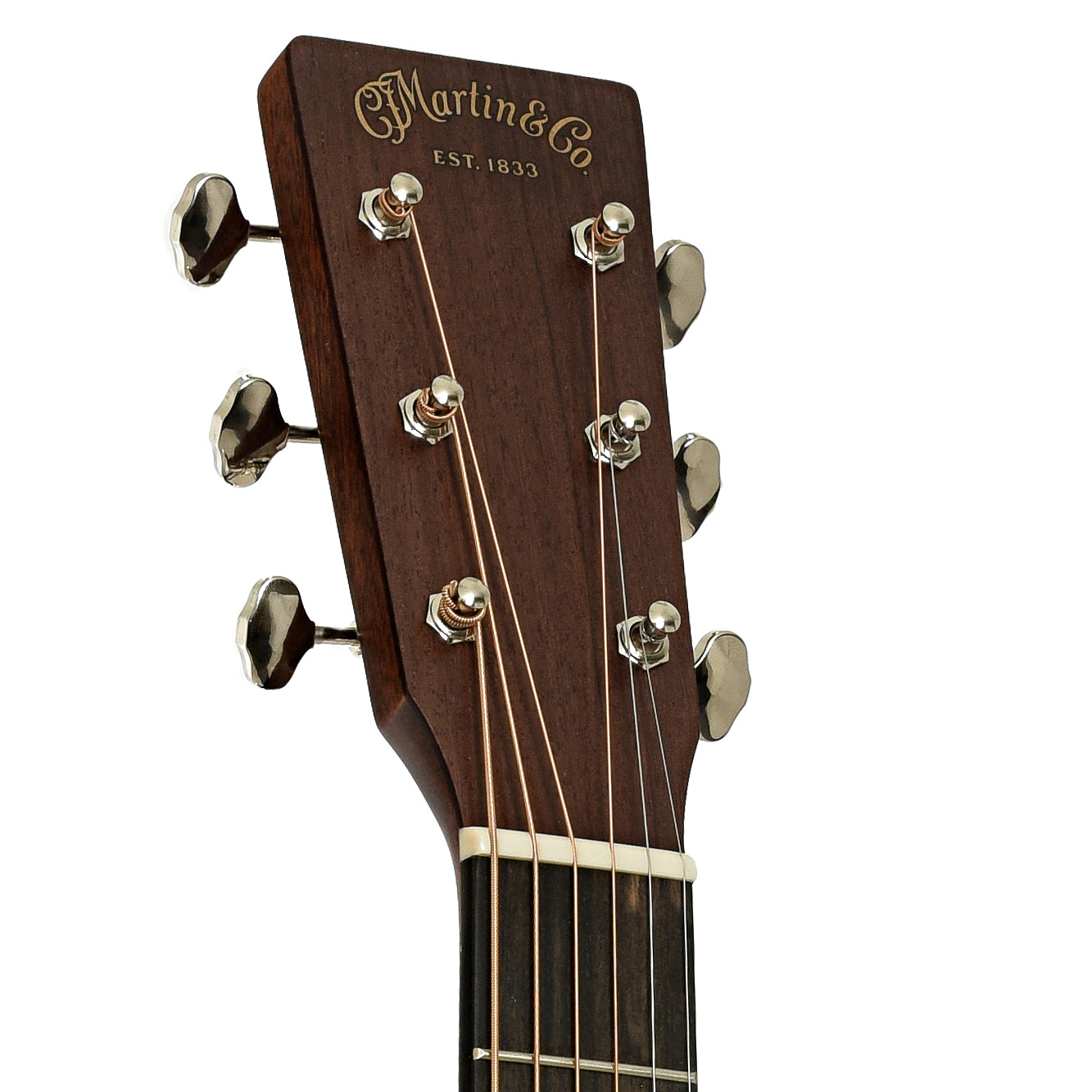 Headstock of Martin DE Retro Plus Granadillo Guitar