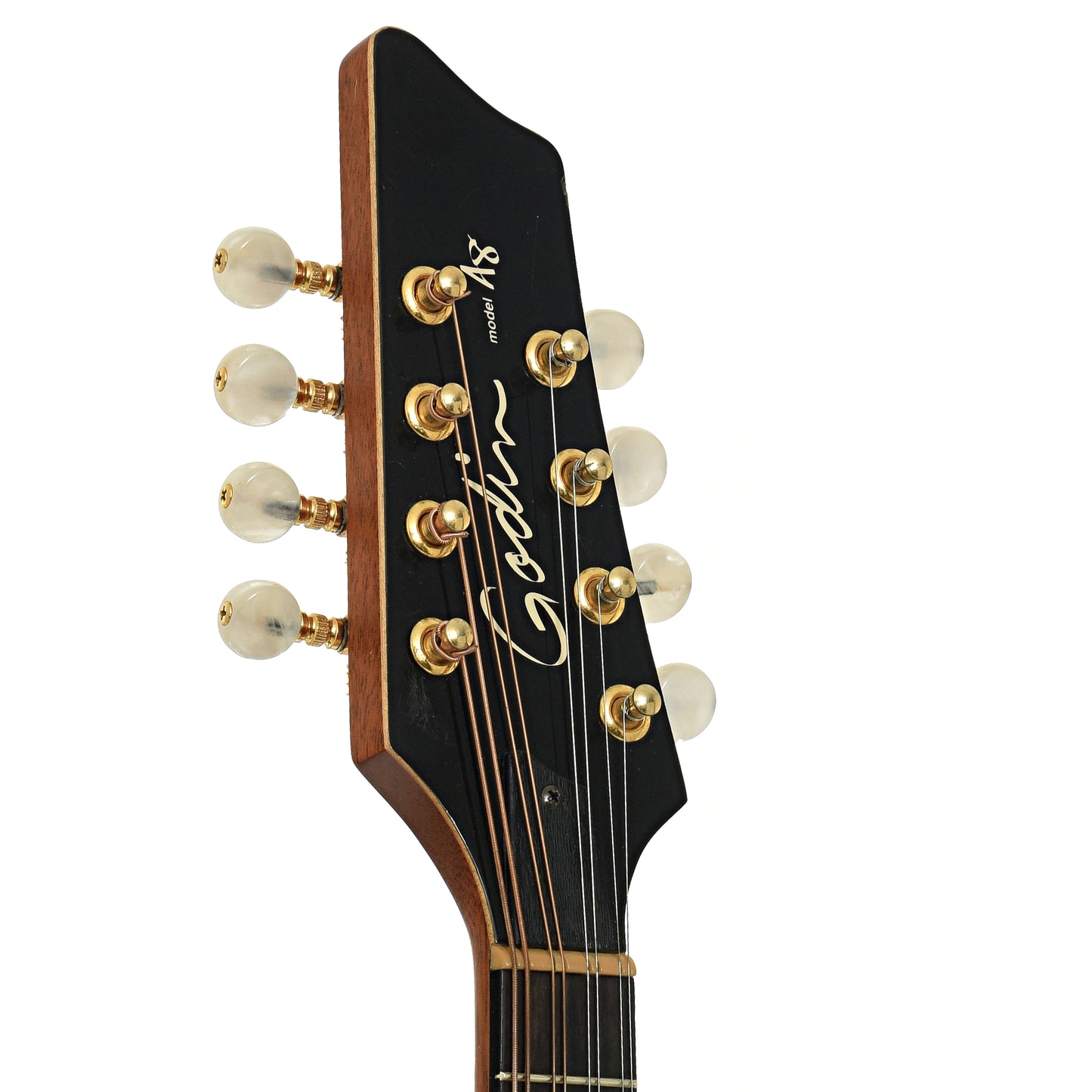 Headstock of Godin A-8 Acoustic-Electric Mandolin 