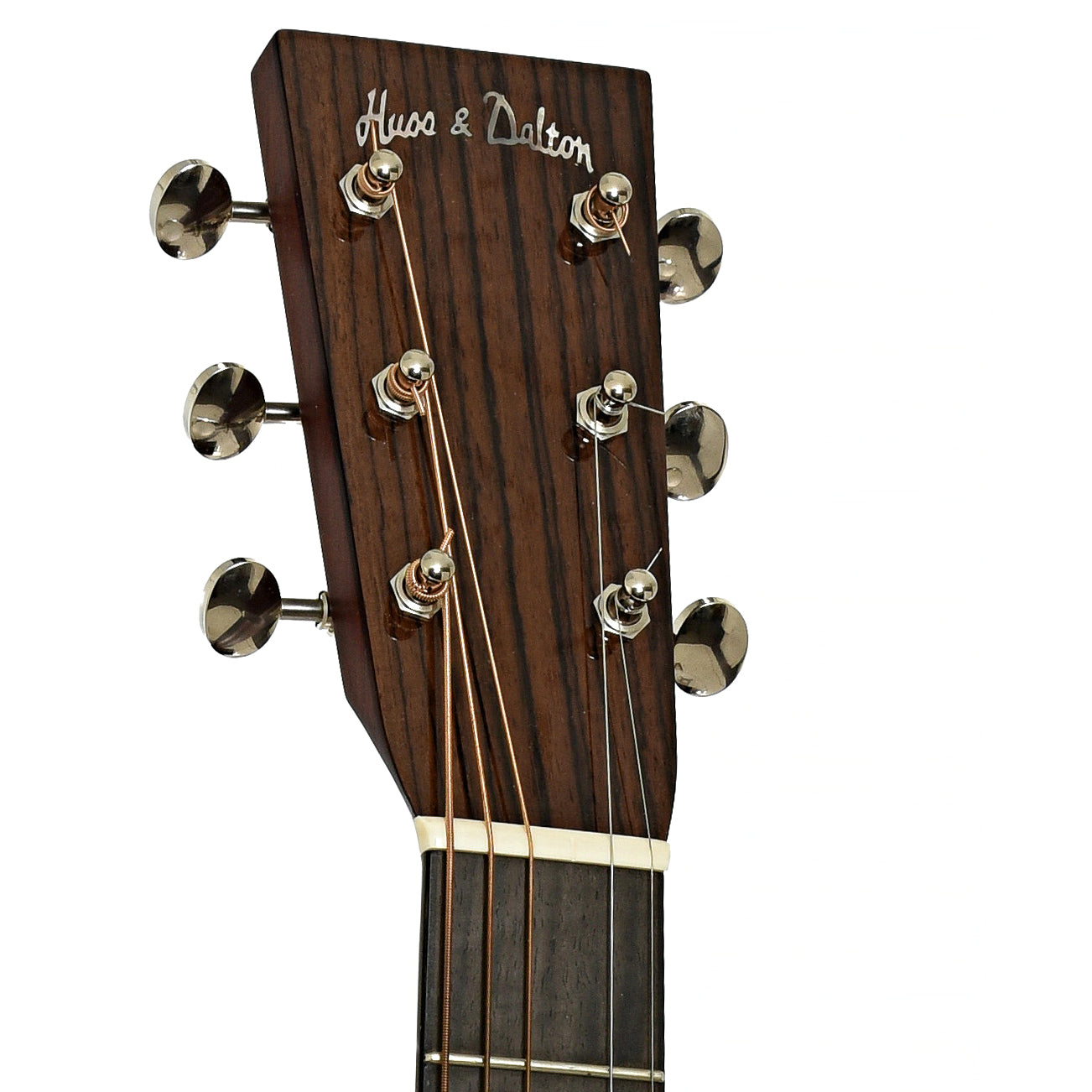 Headstock of Huss and Dalton TD-M Custom Acoustic Guitar