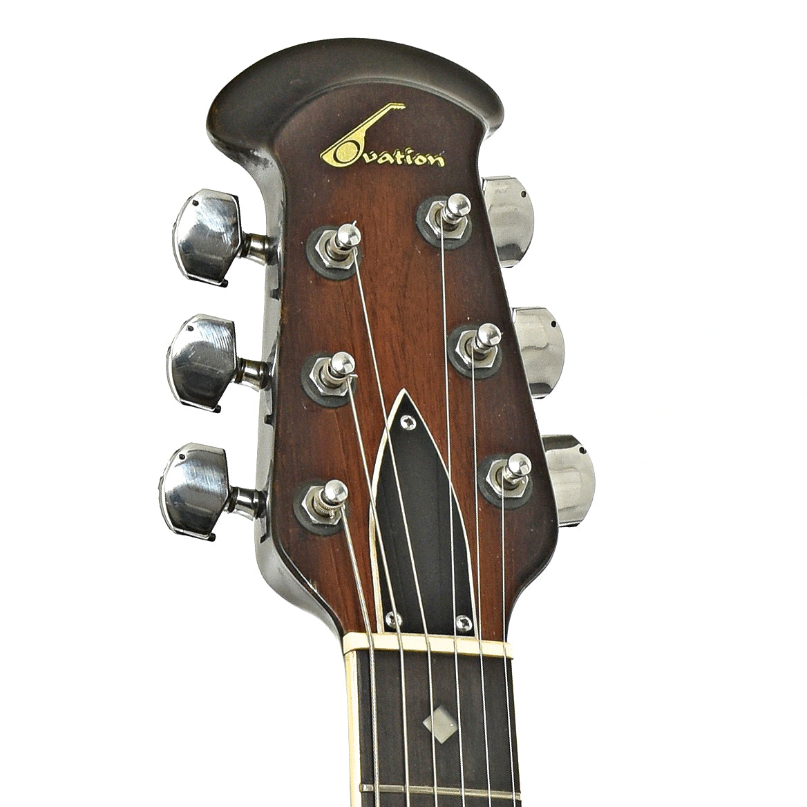 Headstock of Ovation Deacon 1252 Electric Guitar 