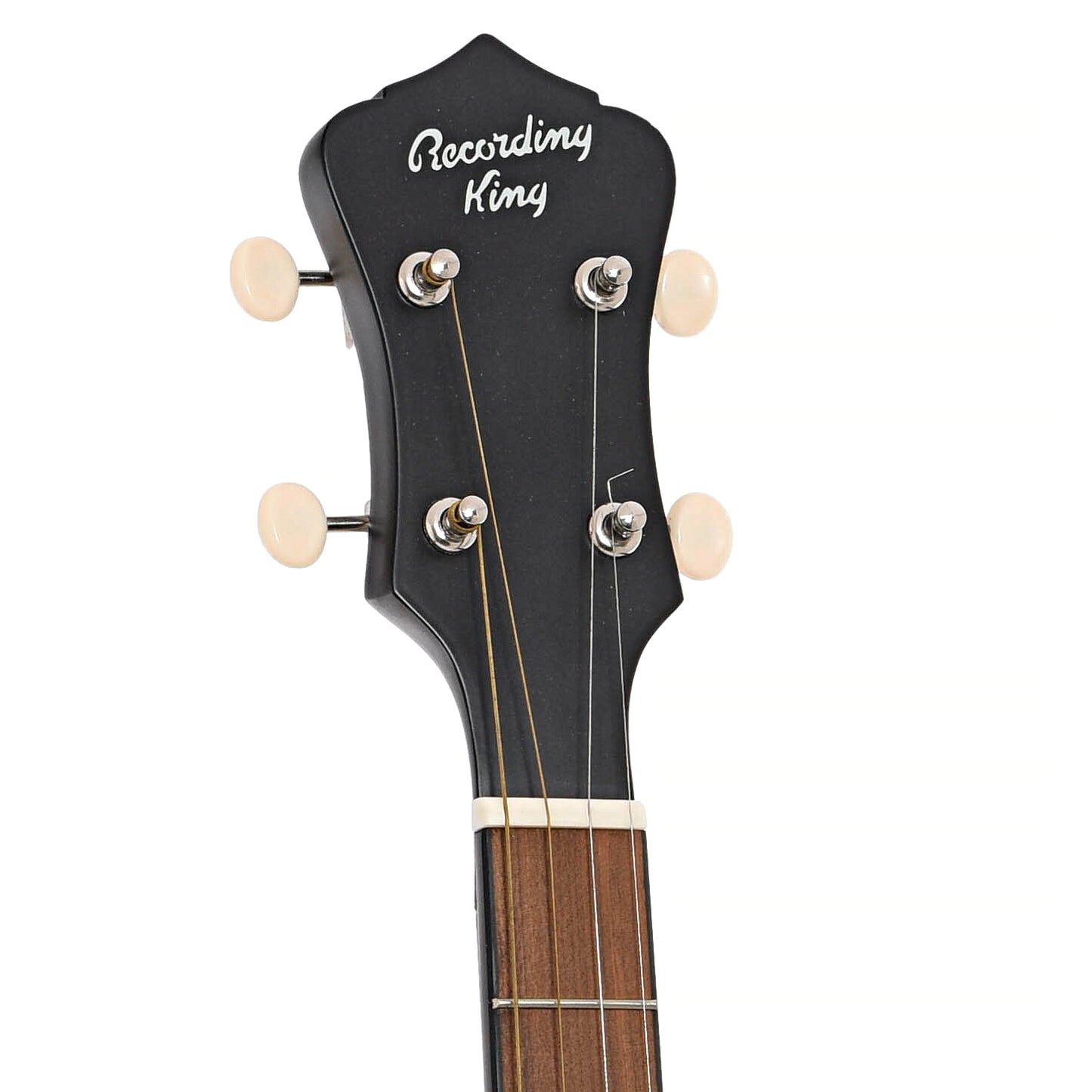 Front headstock of Recording King Dirty 30s Series 7 000 Tenor Guitar (2021)
