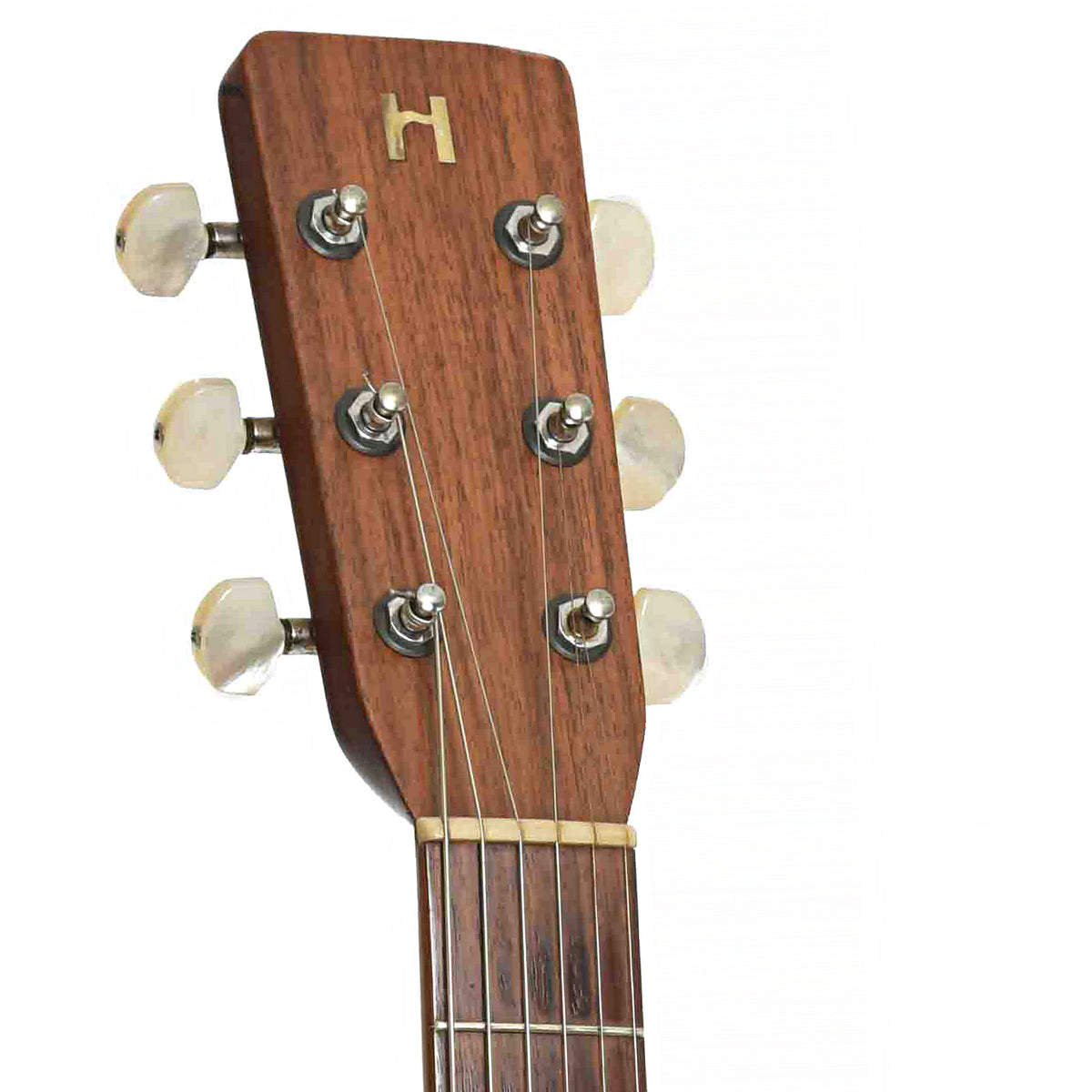 Front Headstock of Blue Star 000 Acoustic Guitar