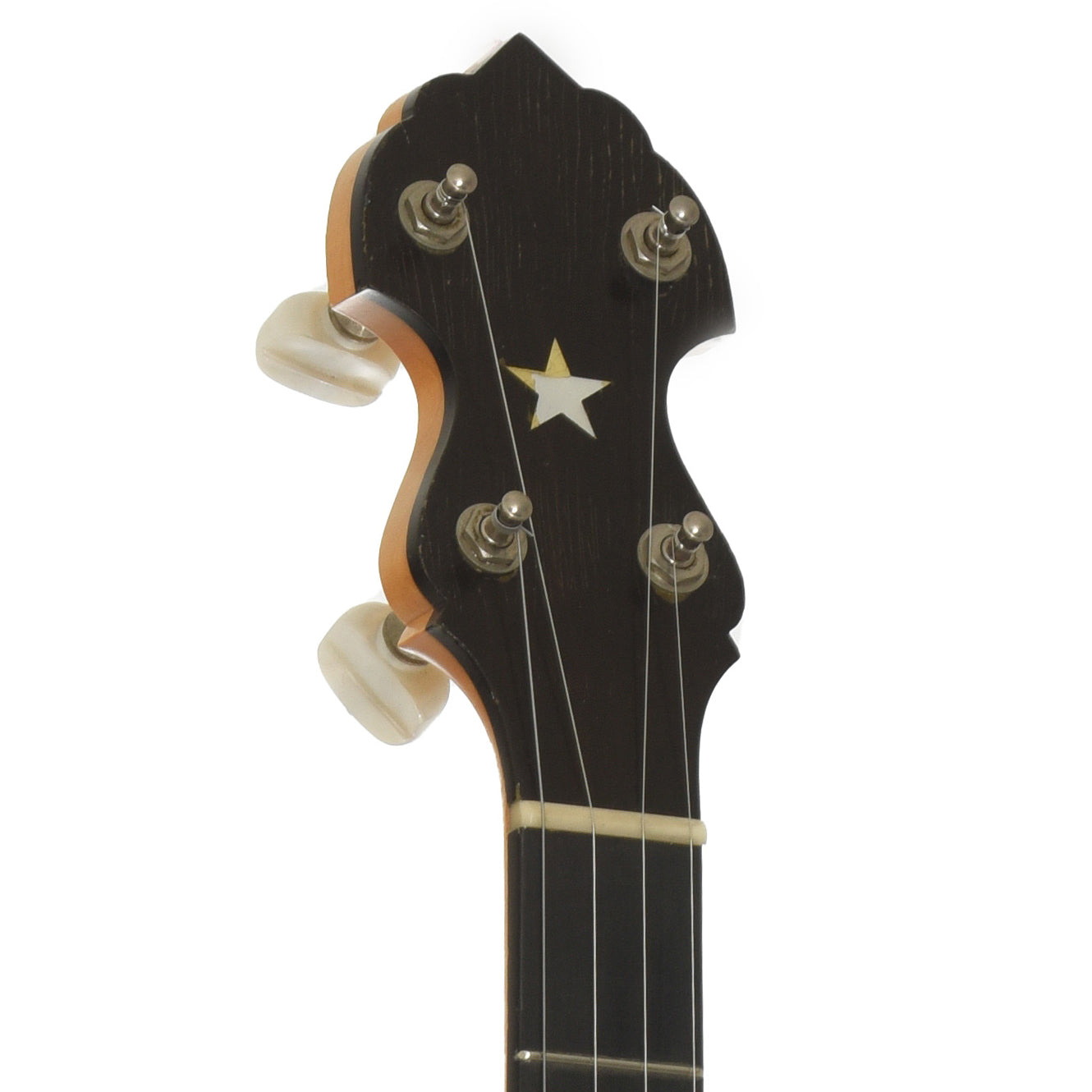 Headstock of Bart Reiter Special Openback Banjo